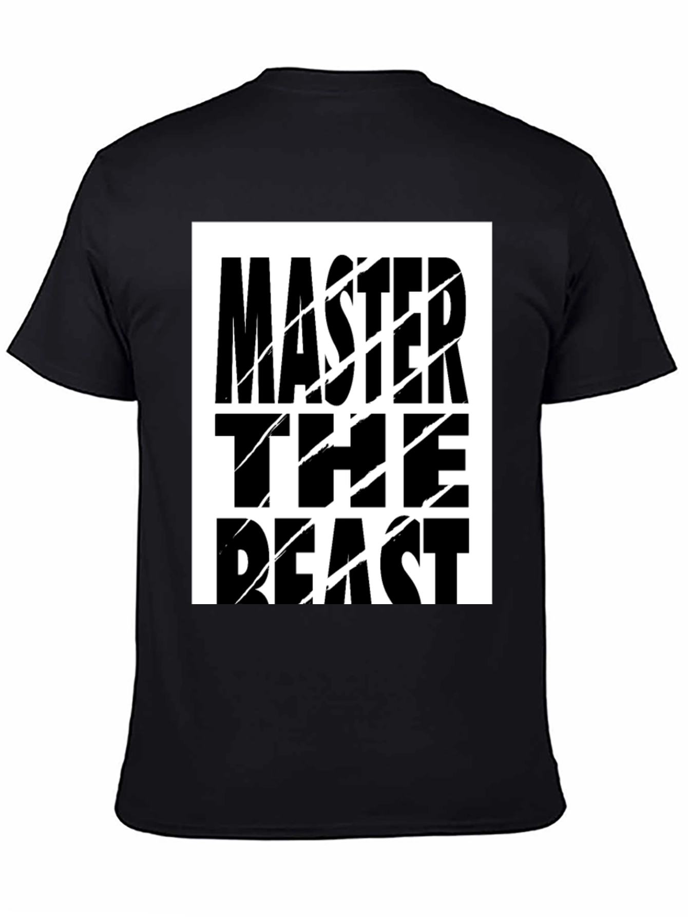 Master the Beast Graphic T-Shirt - Black Cotton Tee