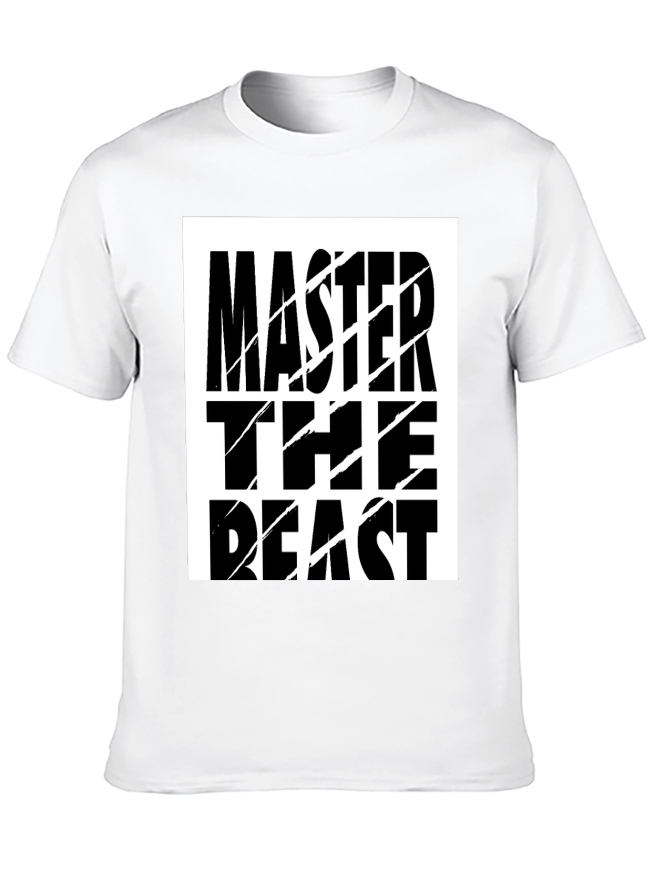 Master the Beast Graphic T-Shirt - Black Cotton Tee