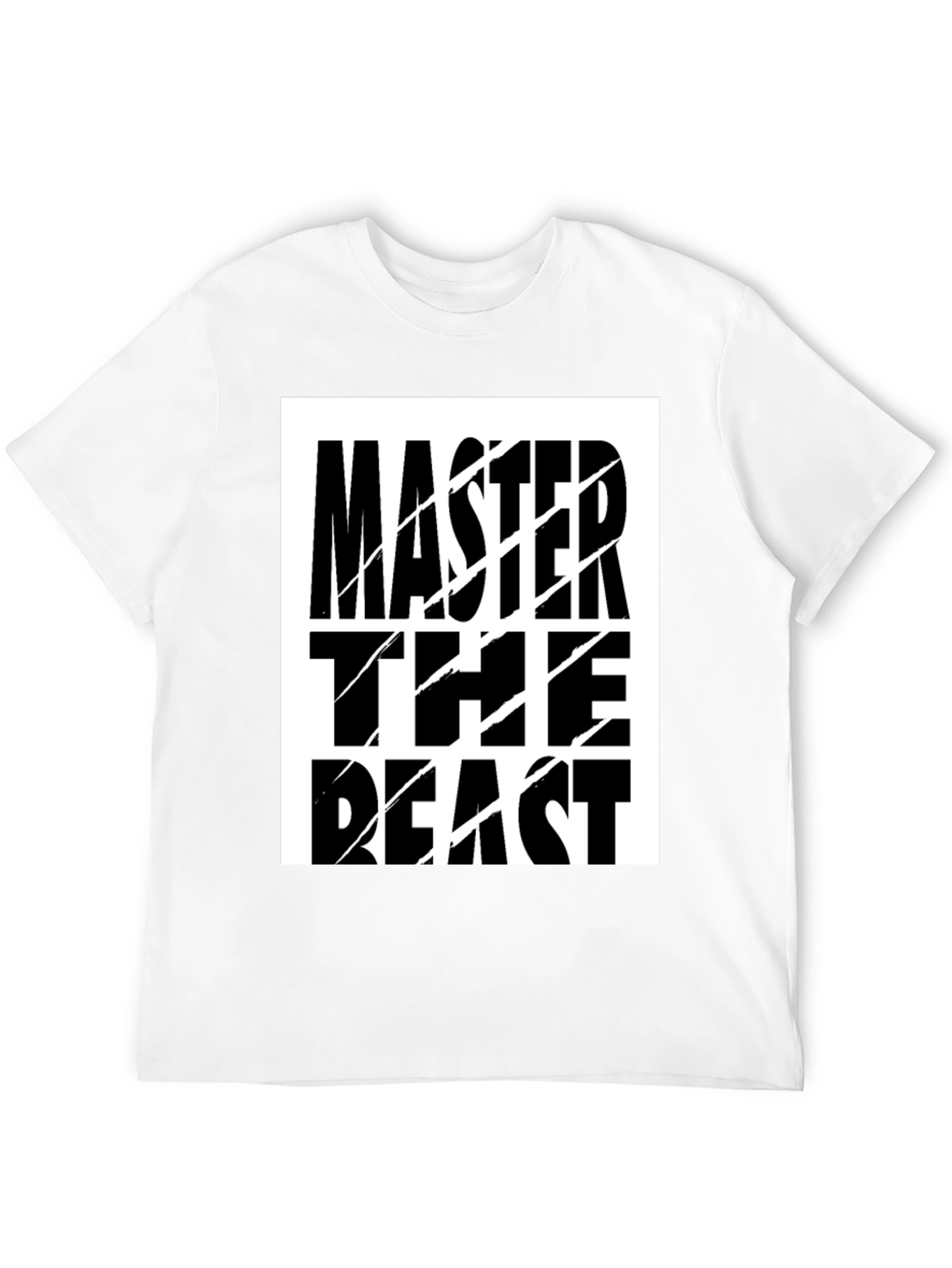 Master the Beast Graphic T-Shirt - Black Cotton Tee