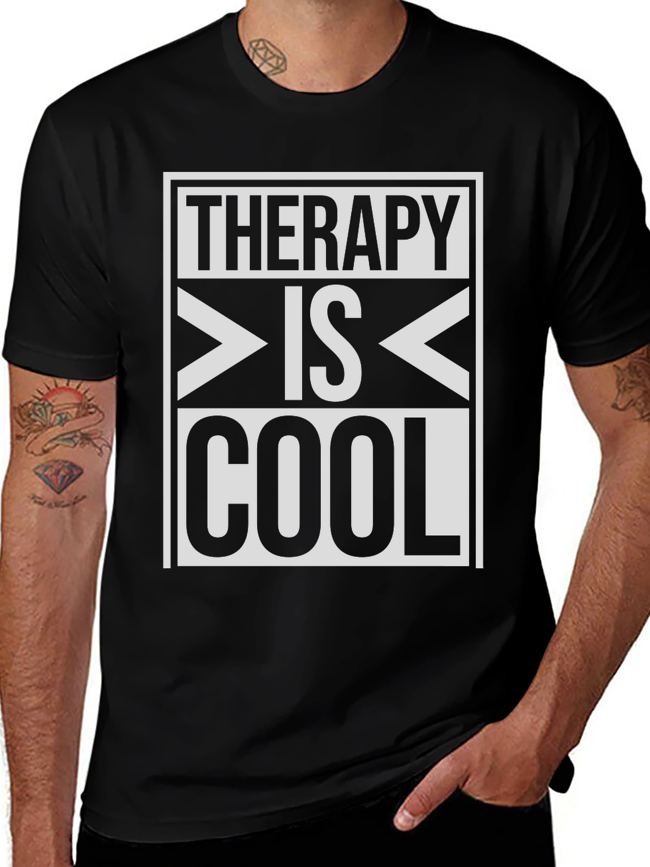 Therapy Is Cool T-Shirt - Trendy Graphic Tee