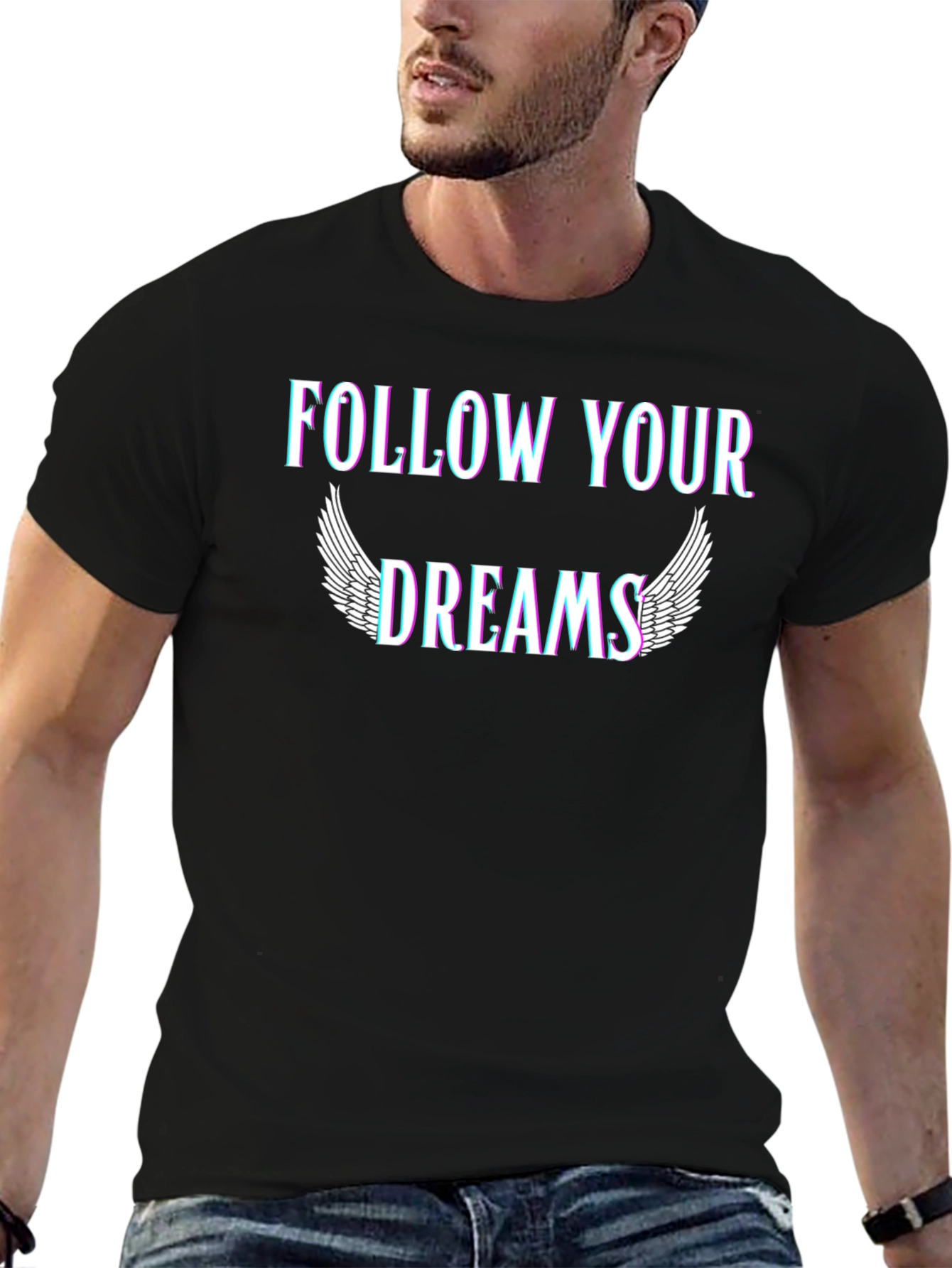 Follow Your Dreams Black T-Shirt