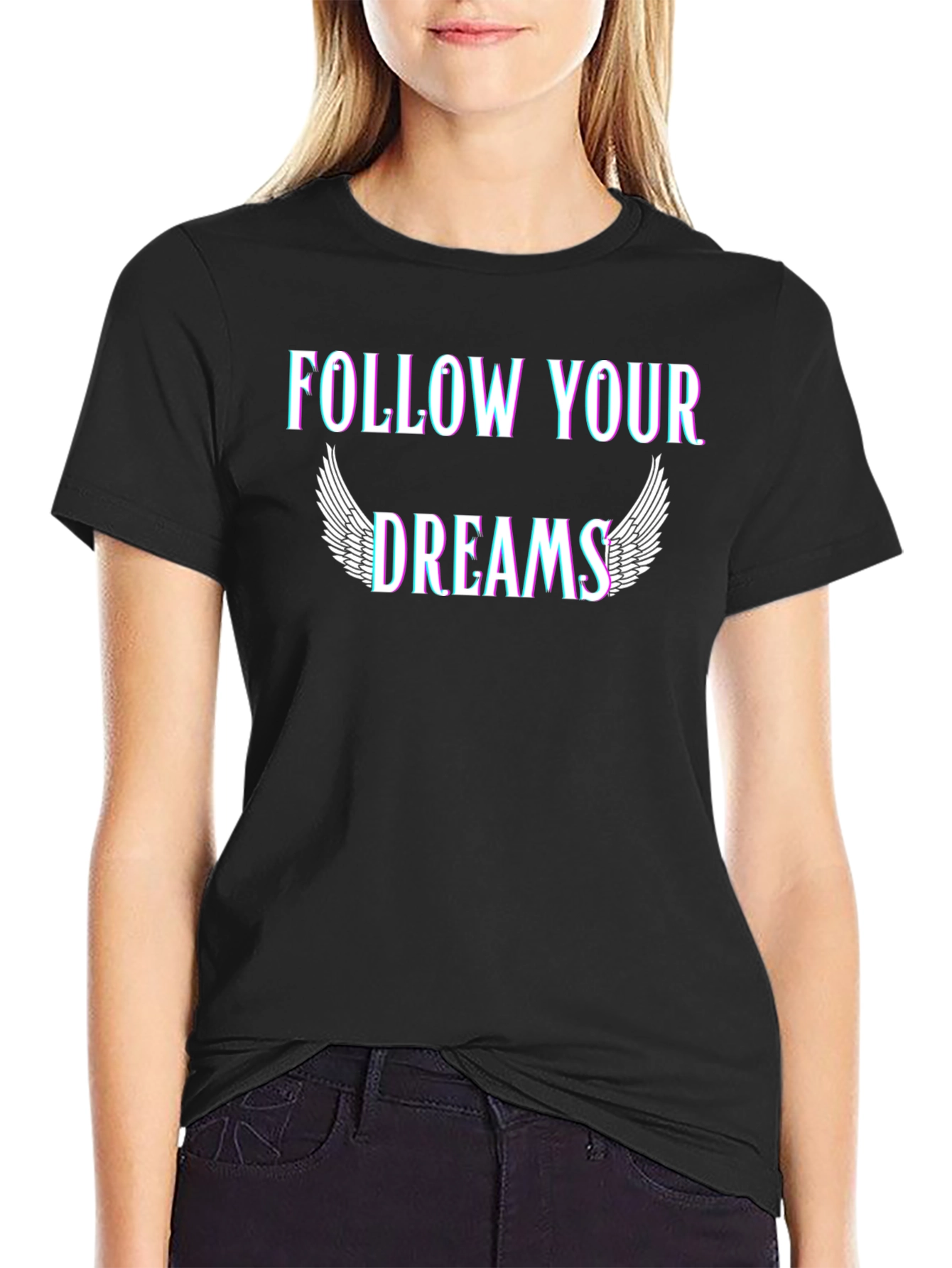 Follow Your Dreams Black T-Shirt