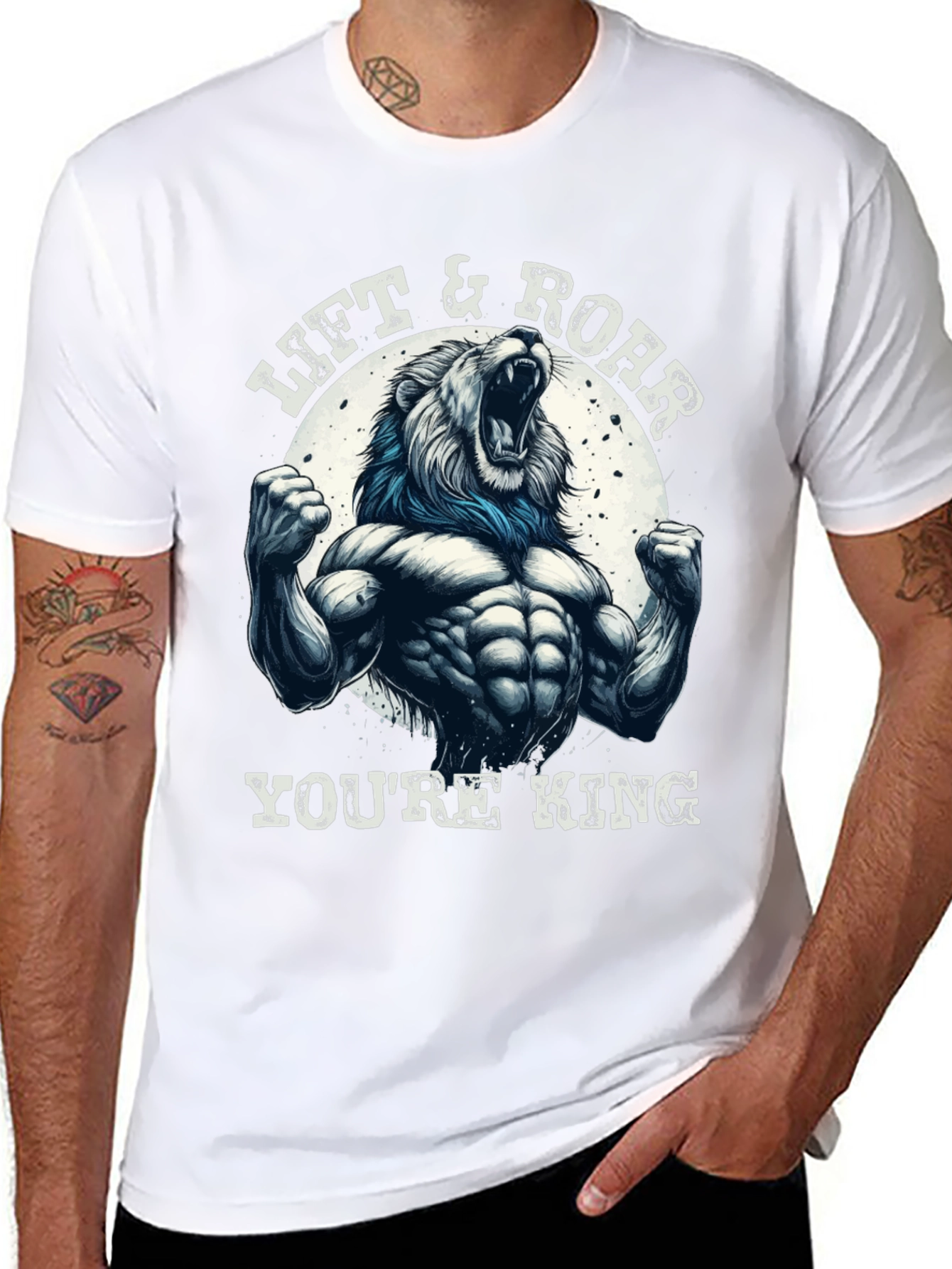 Lift & Roar Lion Graphic T-Shirt - Youre King!