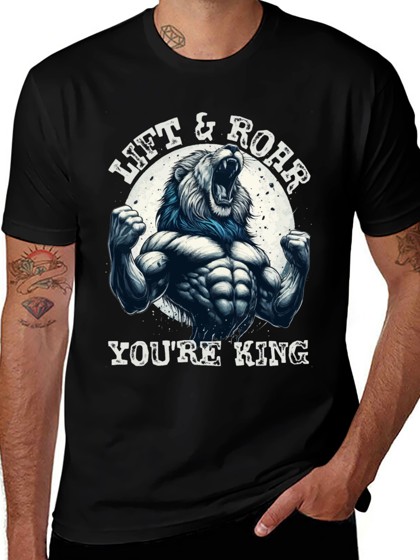 Lift & Roar Lion Graphic T-Shirt - Youre King!