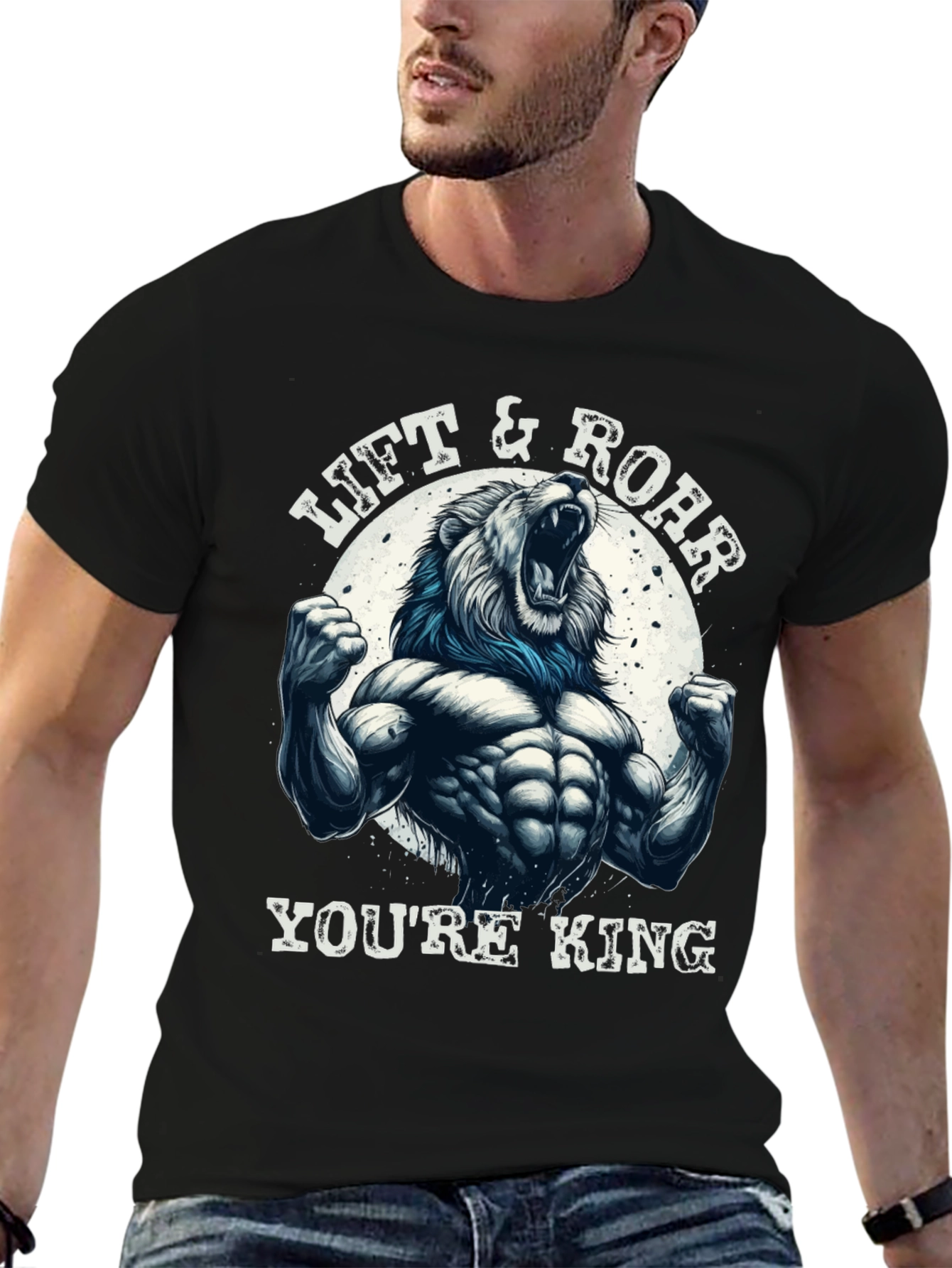 Lift & Roar Lion Graphic T-Shirt - Youre King!