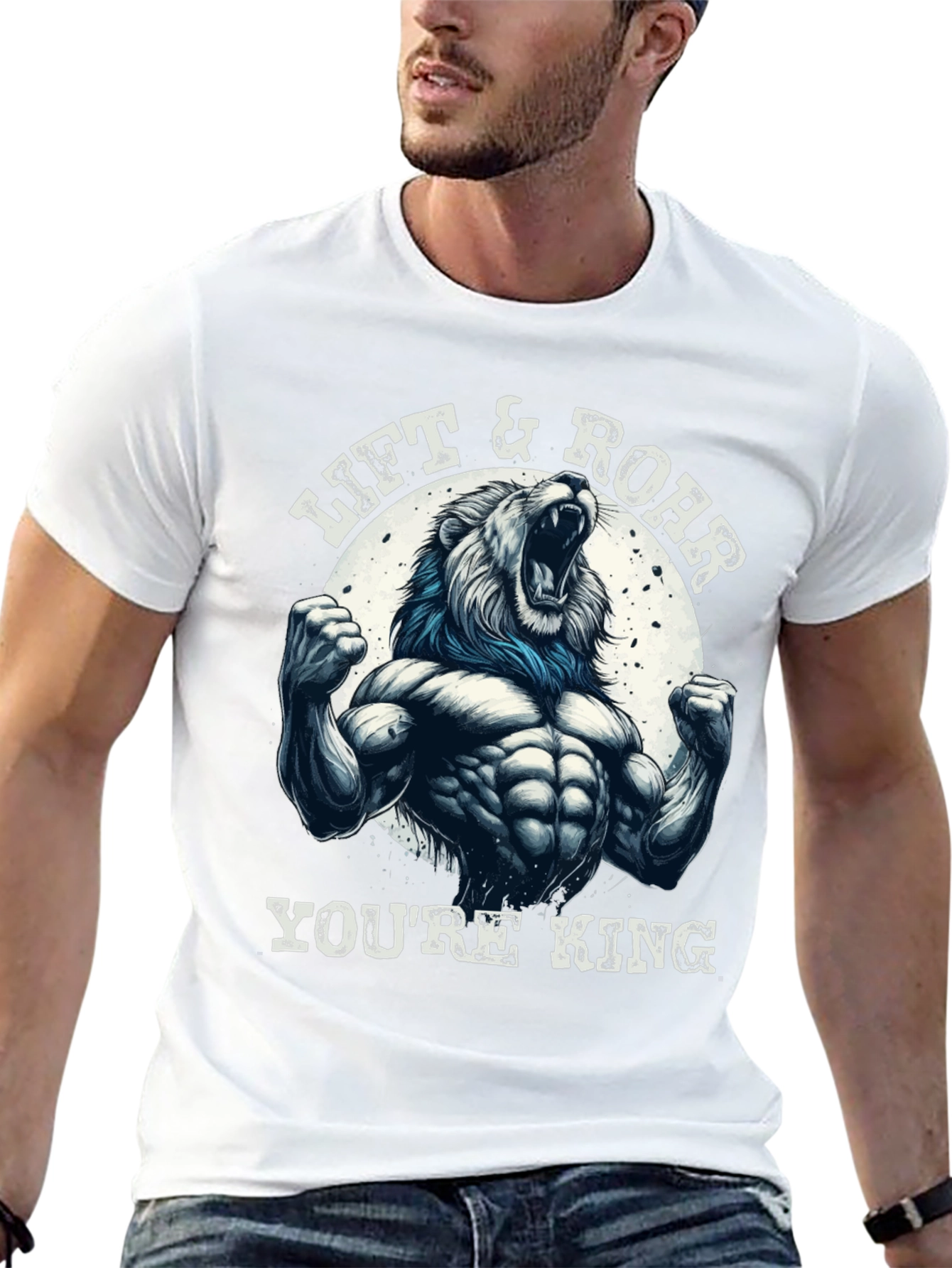 Lift & Roar Lion Graphic T-Shirt - Youre King!