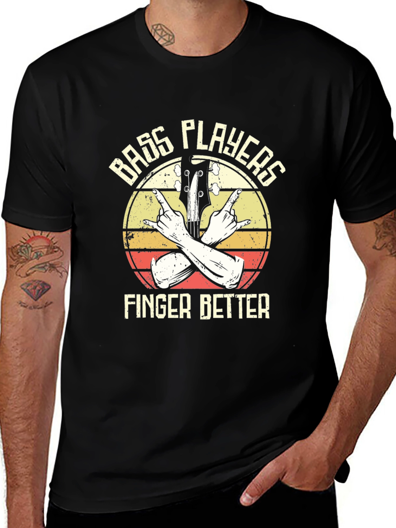 Bass Players Finger Better Graphic T-Shirt