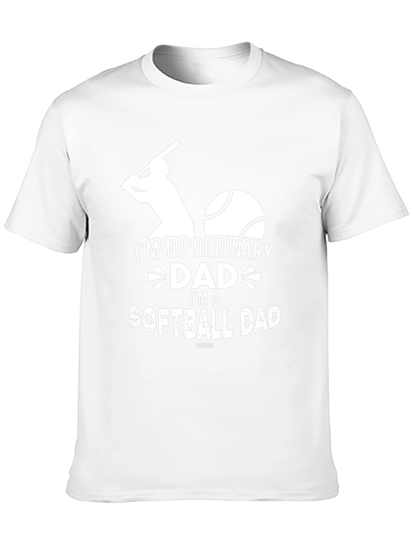 Softball Dad Graphic Tee - Black