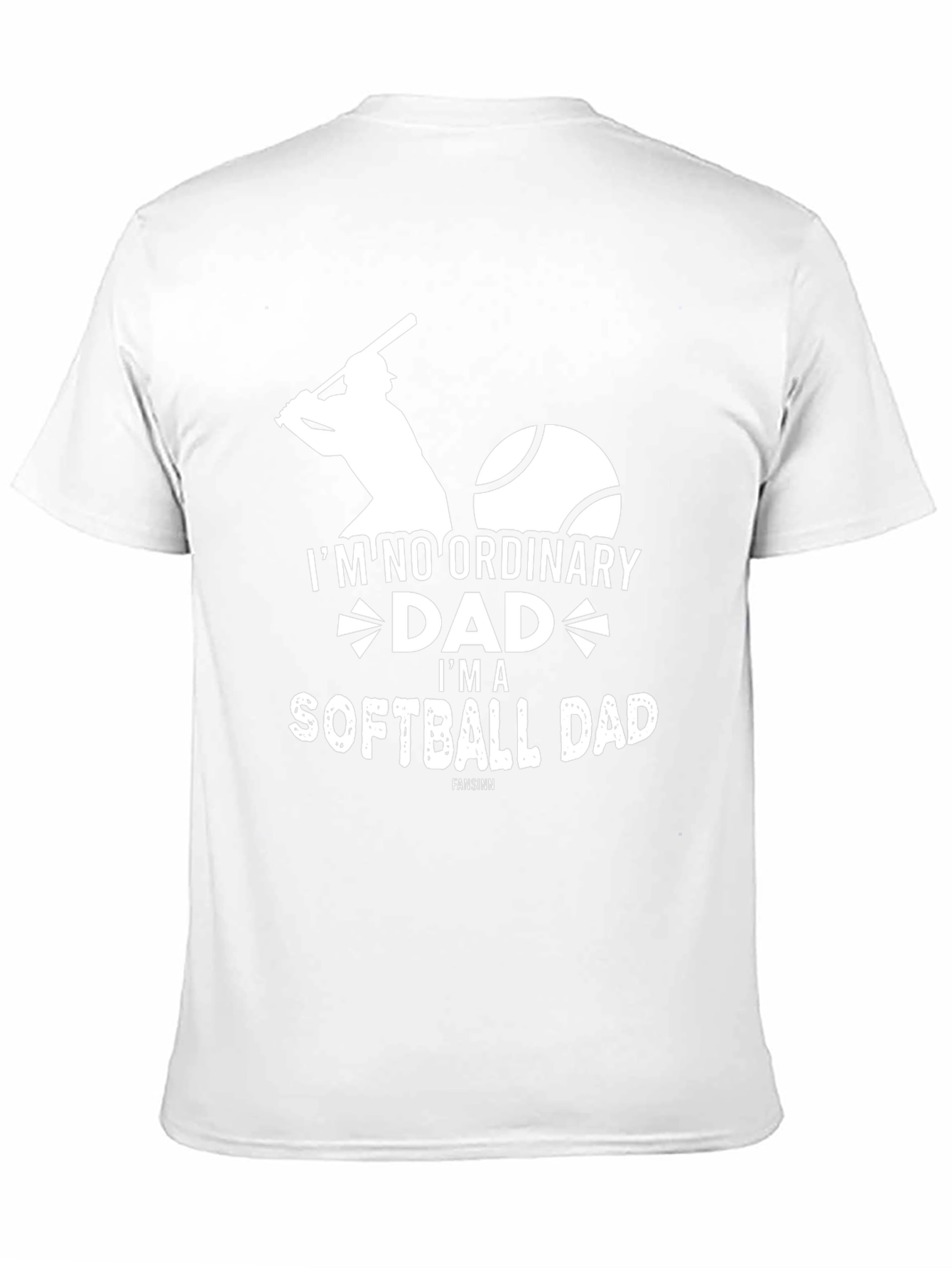 Softball Dad Graphic Tee - Black