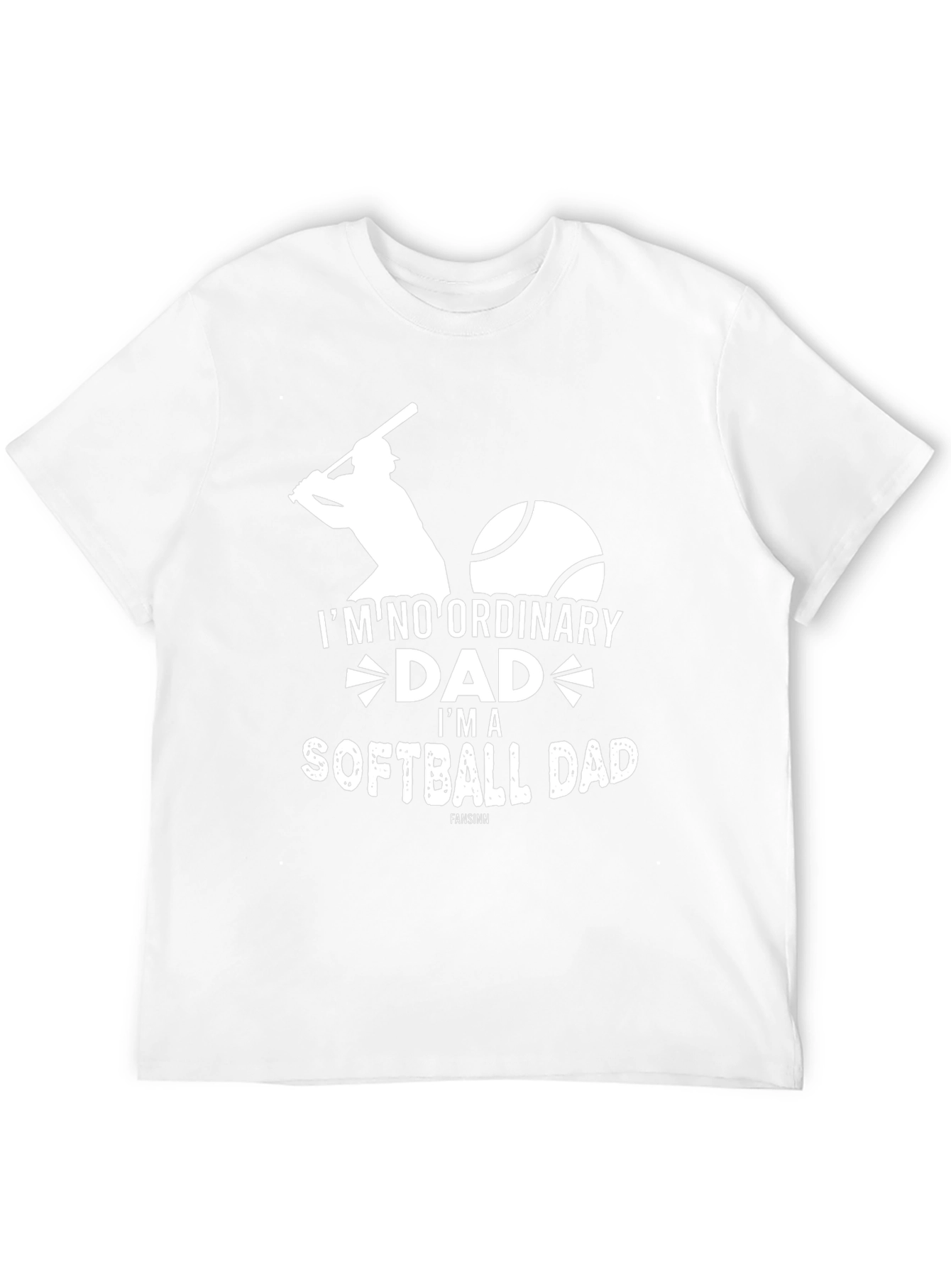 Softball Dad Graphic Tee - Black
