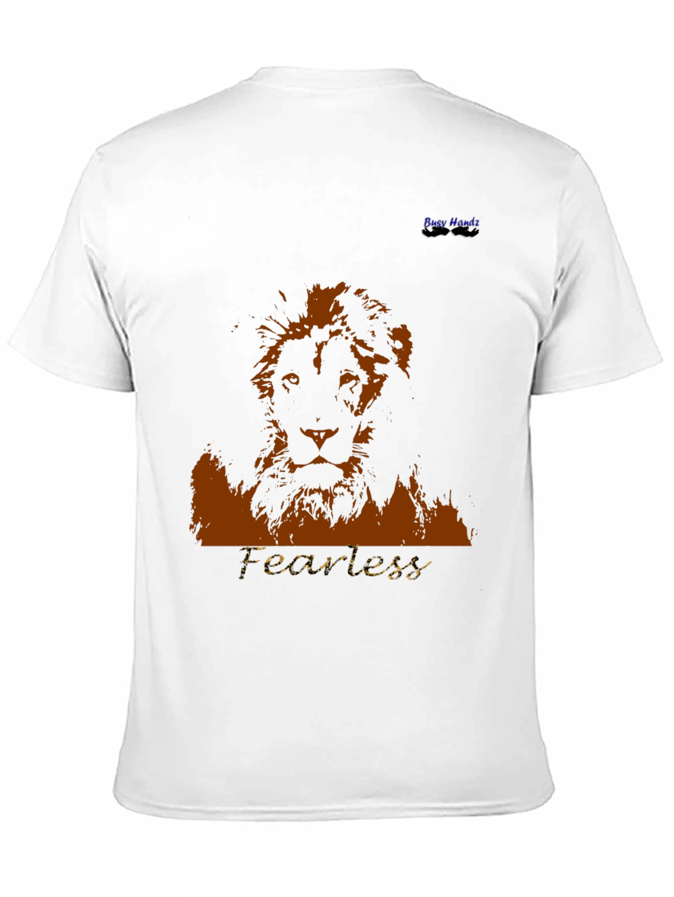 Fearless Lion Graphic T-Shirt - Bold Black Tee
