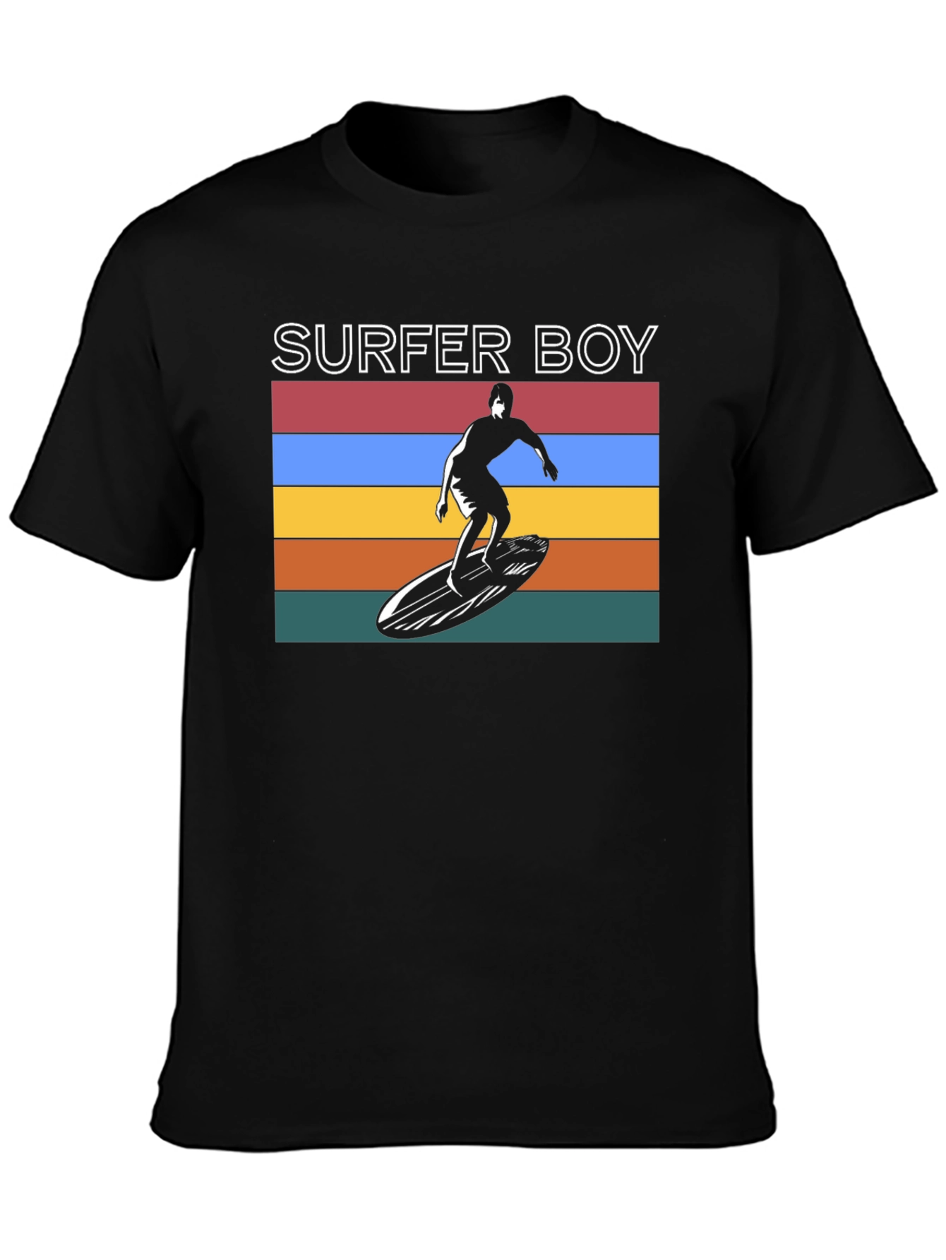 Surfer Boy Tee - Retro Graphic
