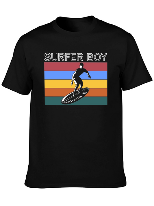Surfer Boy Tee - Retro Graphic
