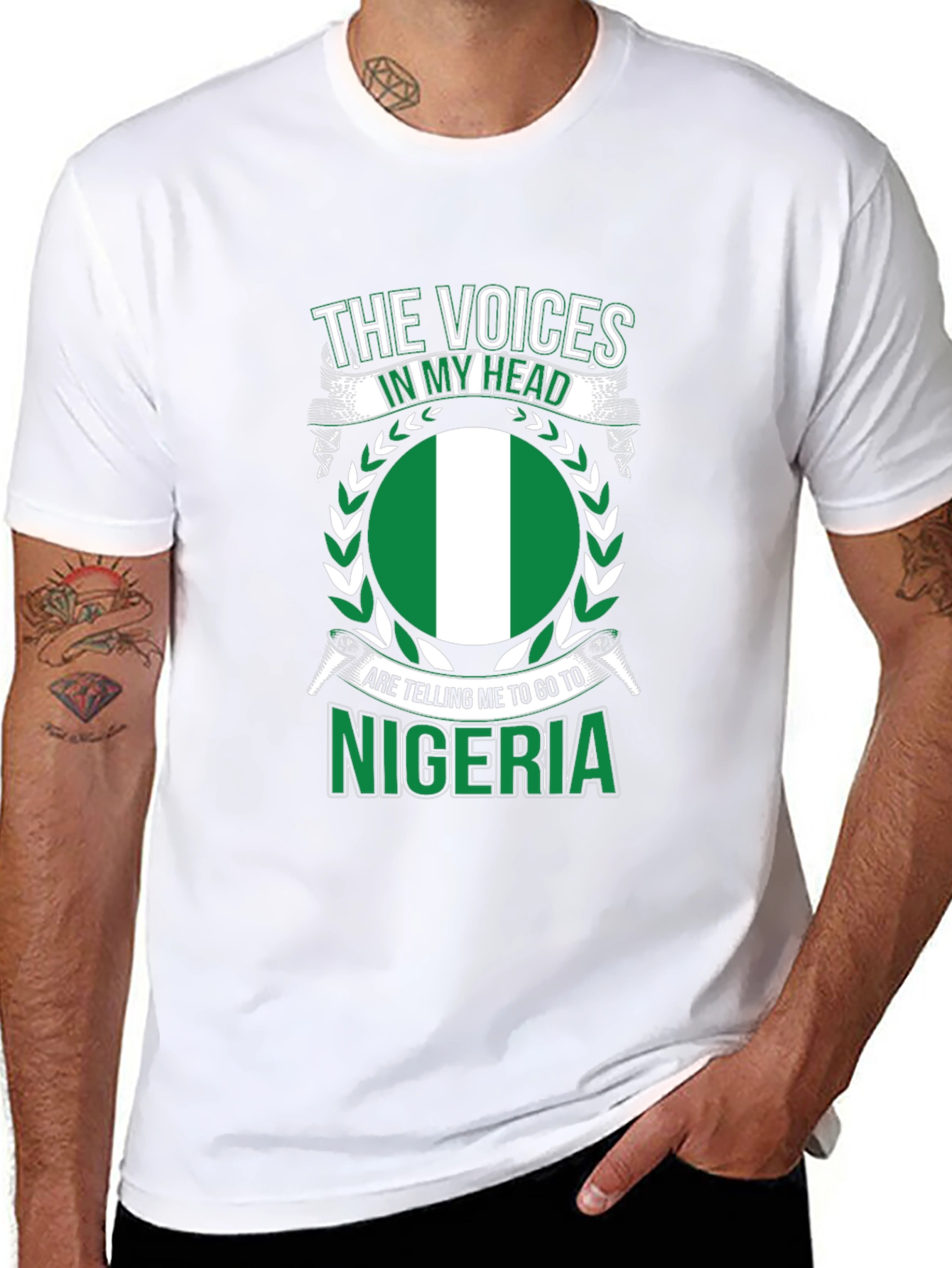Nigeria T-Shirt: Voices in My Head Graphic Tee