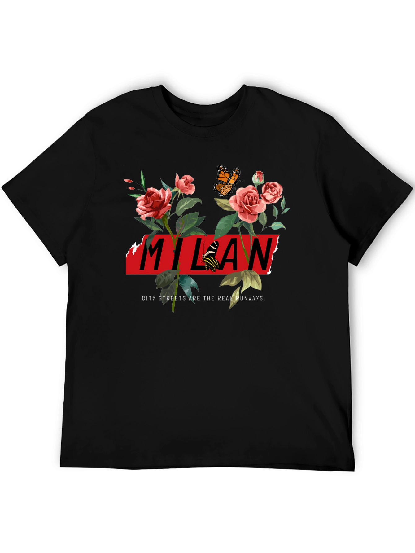 Milan Floral Graphic Tee - City Streets Runway