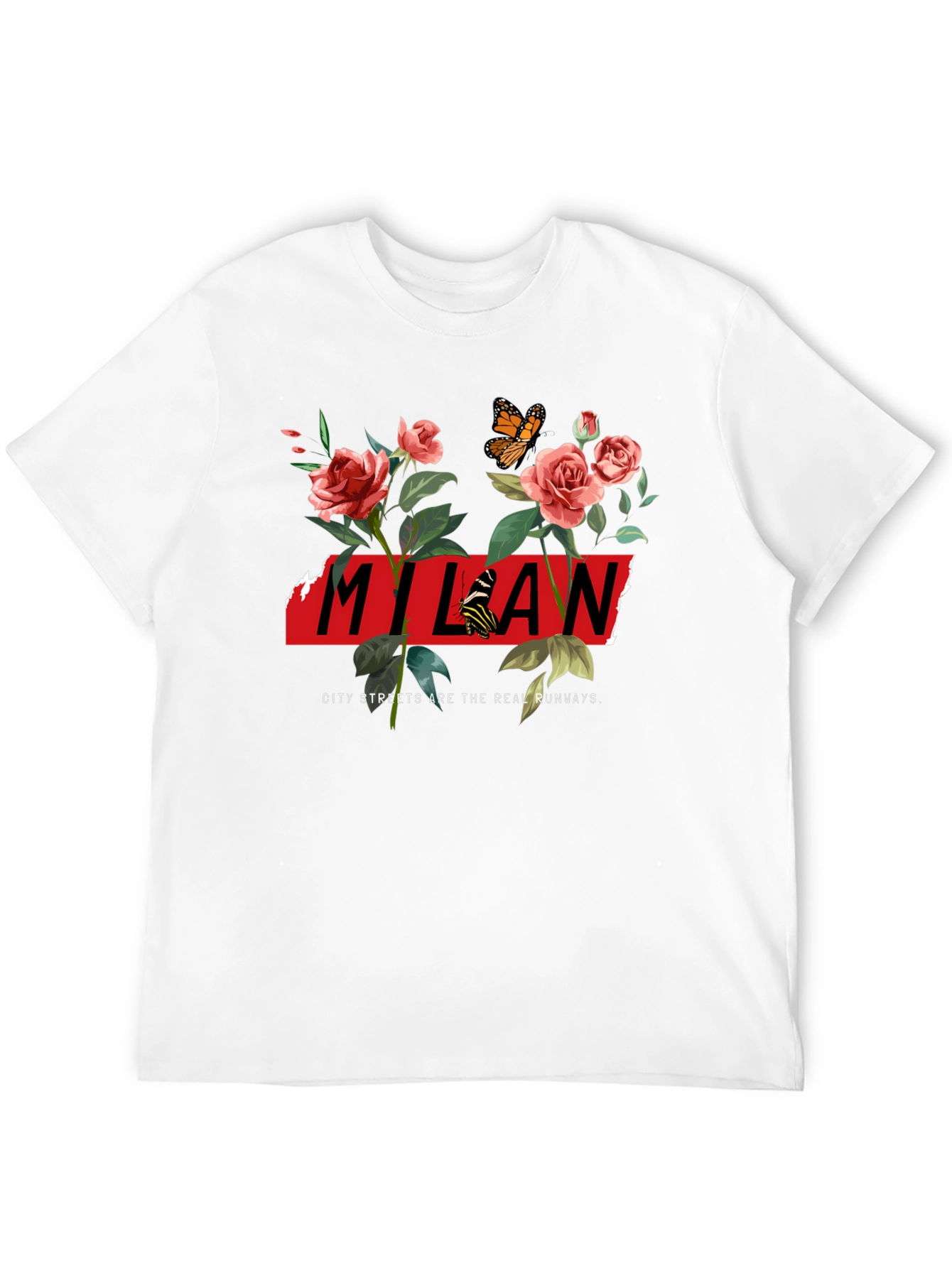 Milan Floral Graphic Tee - City Streets Runway