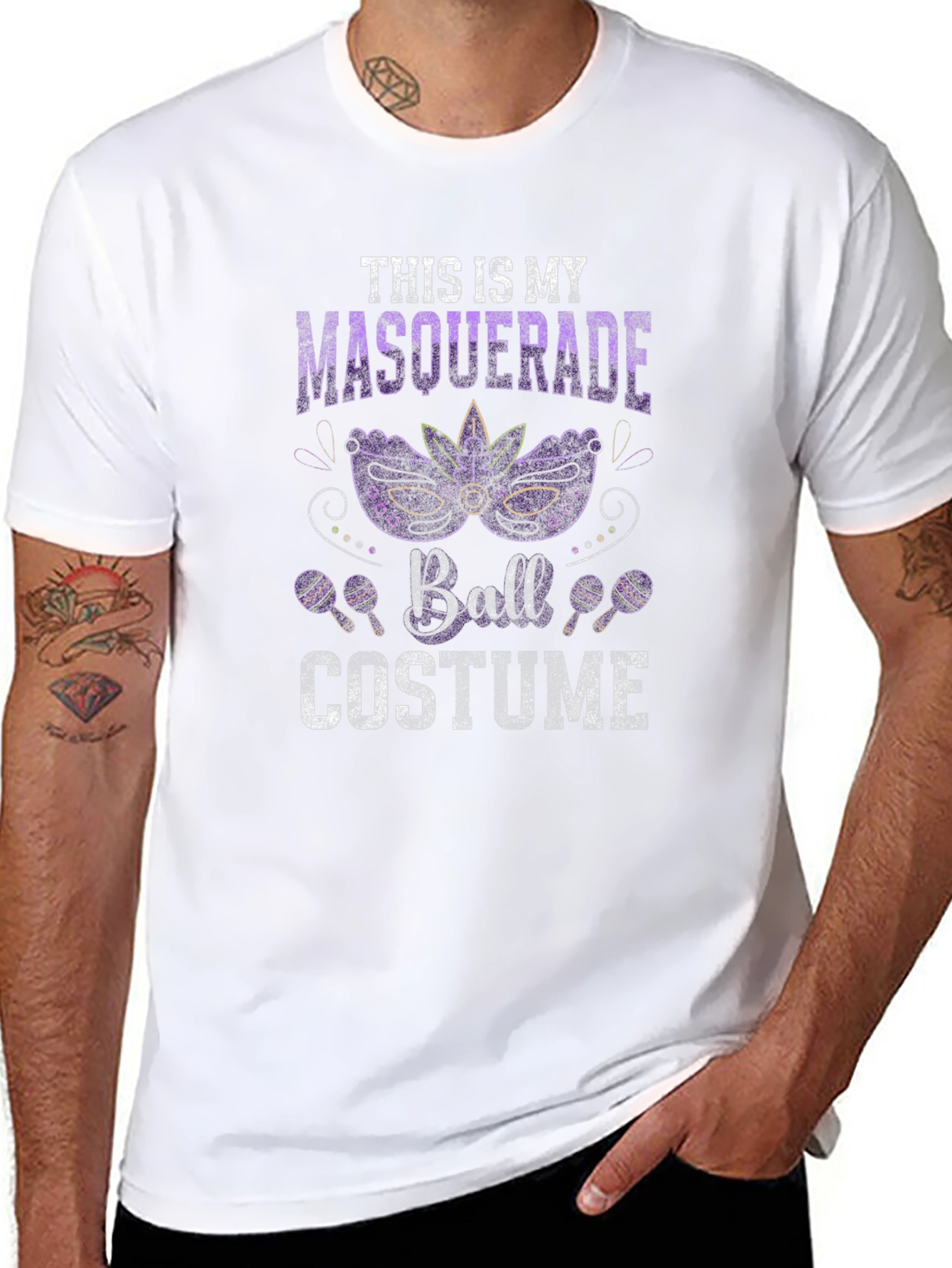 Masquerade Ball Costume Graphic T-Shirt