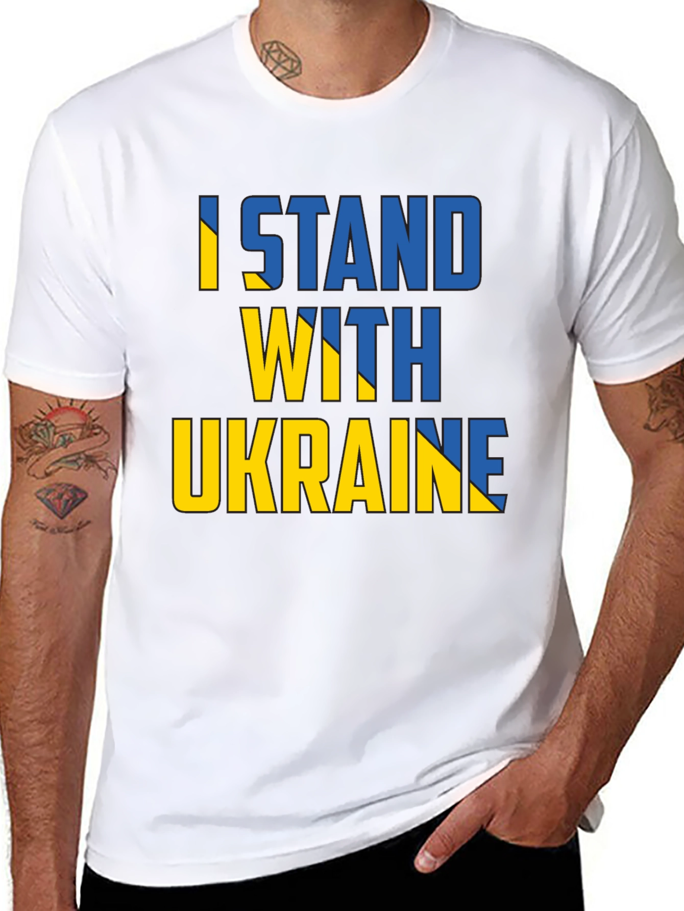 I Stand With Ukraine Support T-Shirt