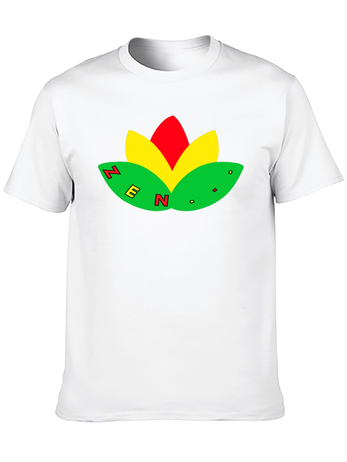 Zen Flower Black T-Shirt