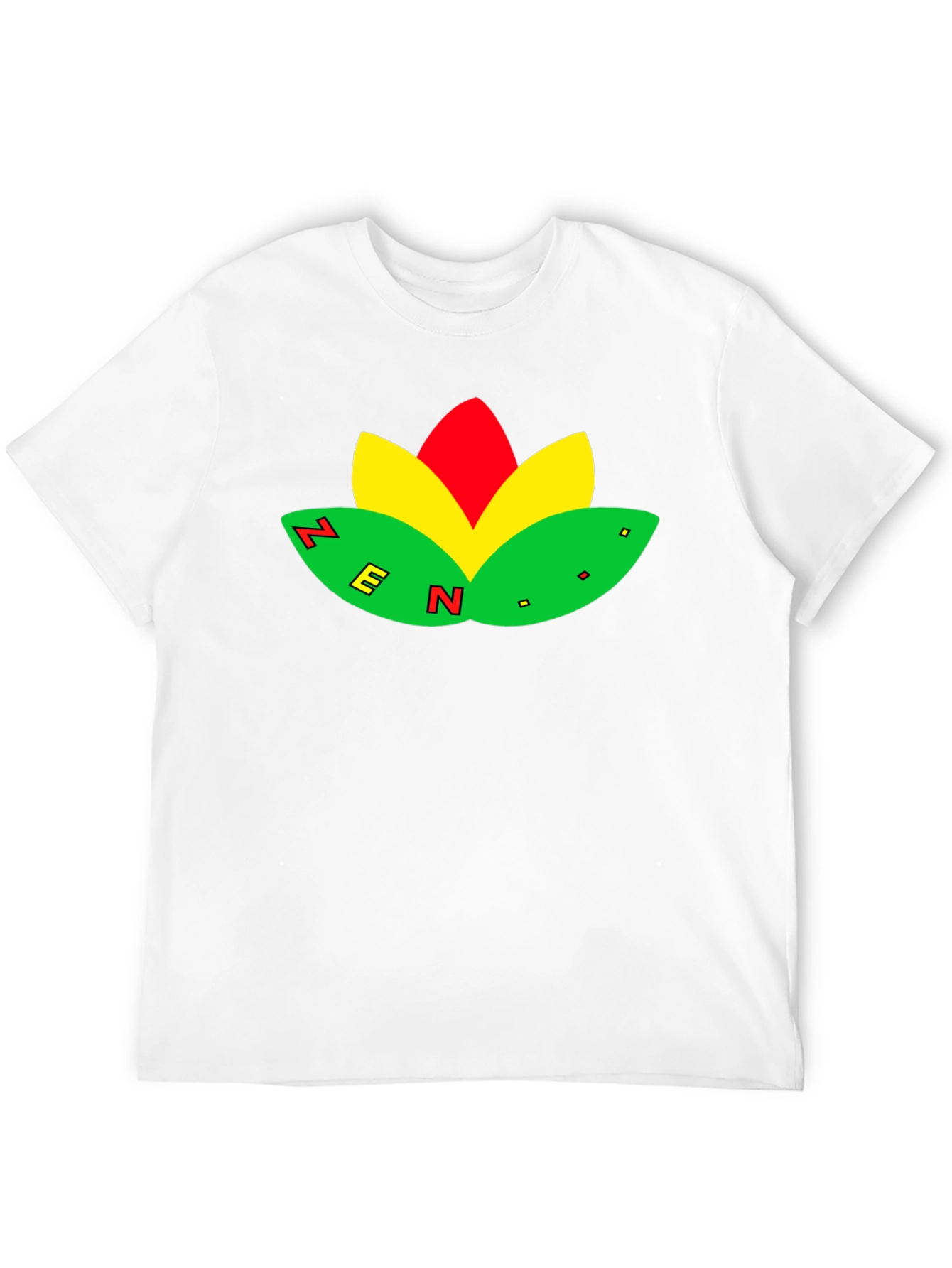 Zen Flower Black T-Shirt