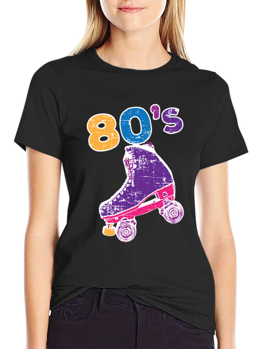 Retro 80s Roller Skate T-Shirt - Vintage Style Tee