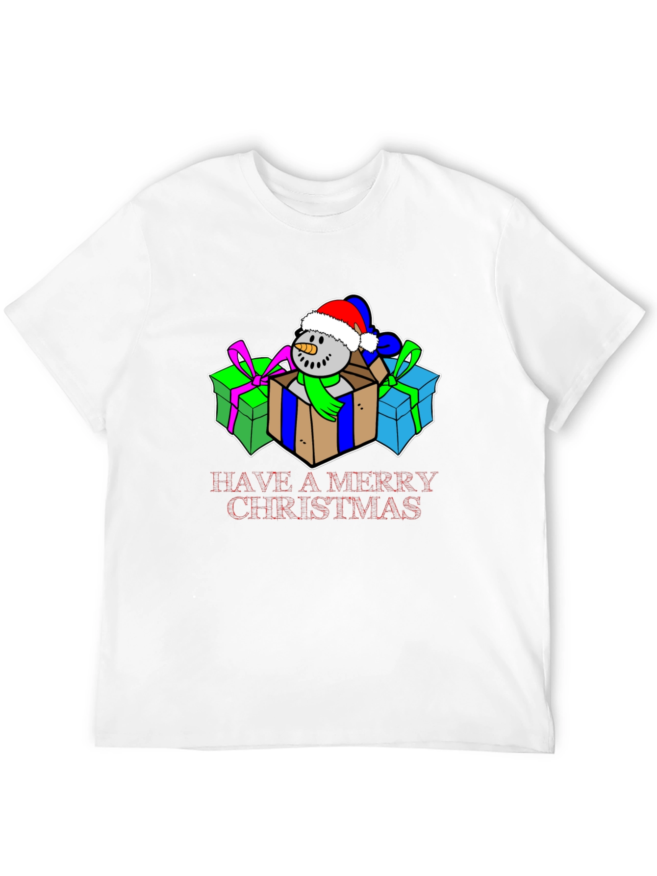 Festive Christmas Snowman T-Shirt
