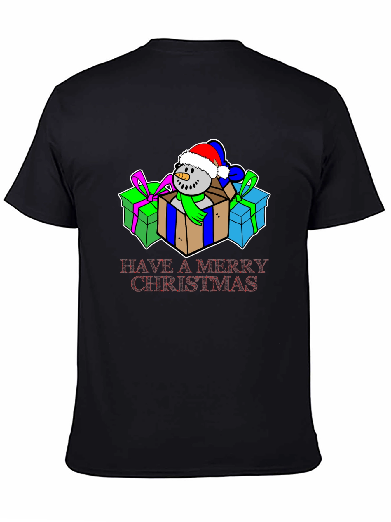 Festive Christmas Snowman T-Shirt