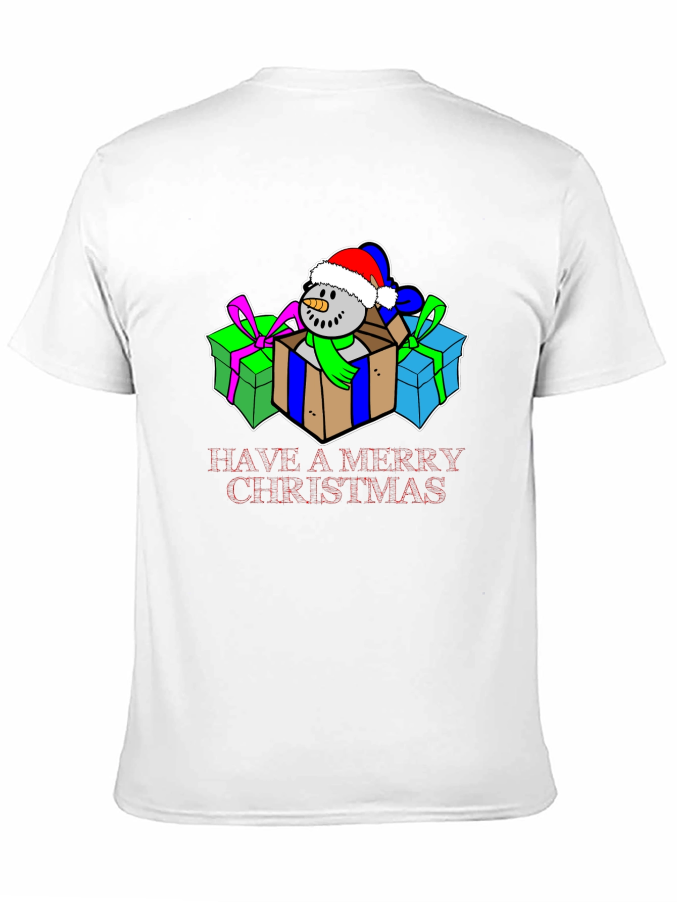 Festive Christmas Snowman T-Shirt