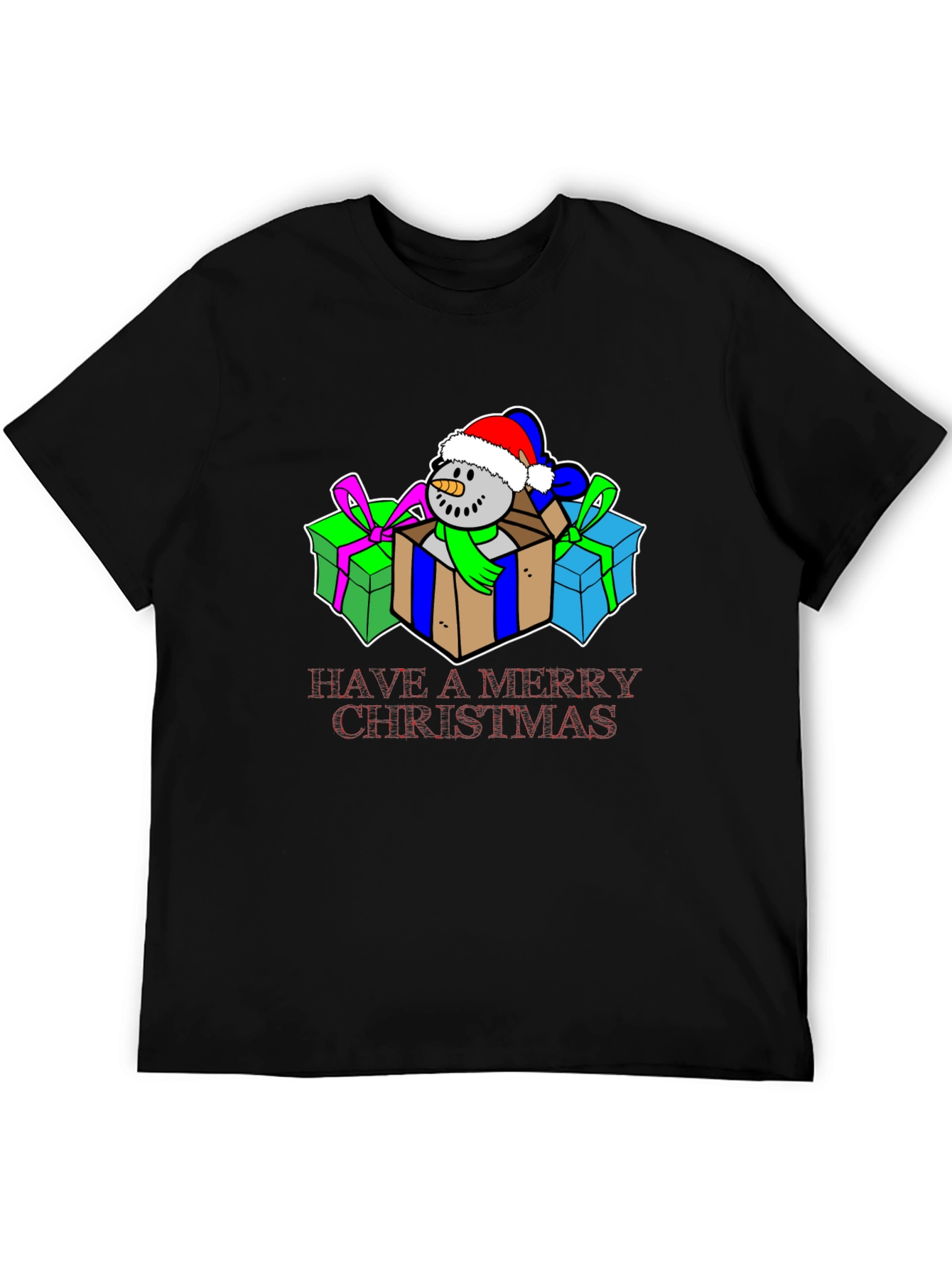 Festive Christmas Snowman T-Shirt