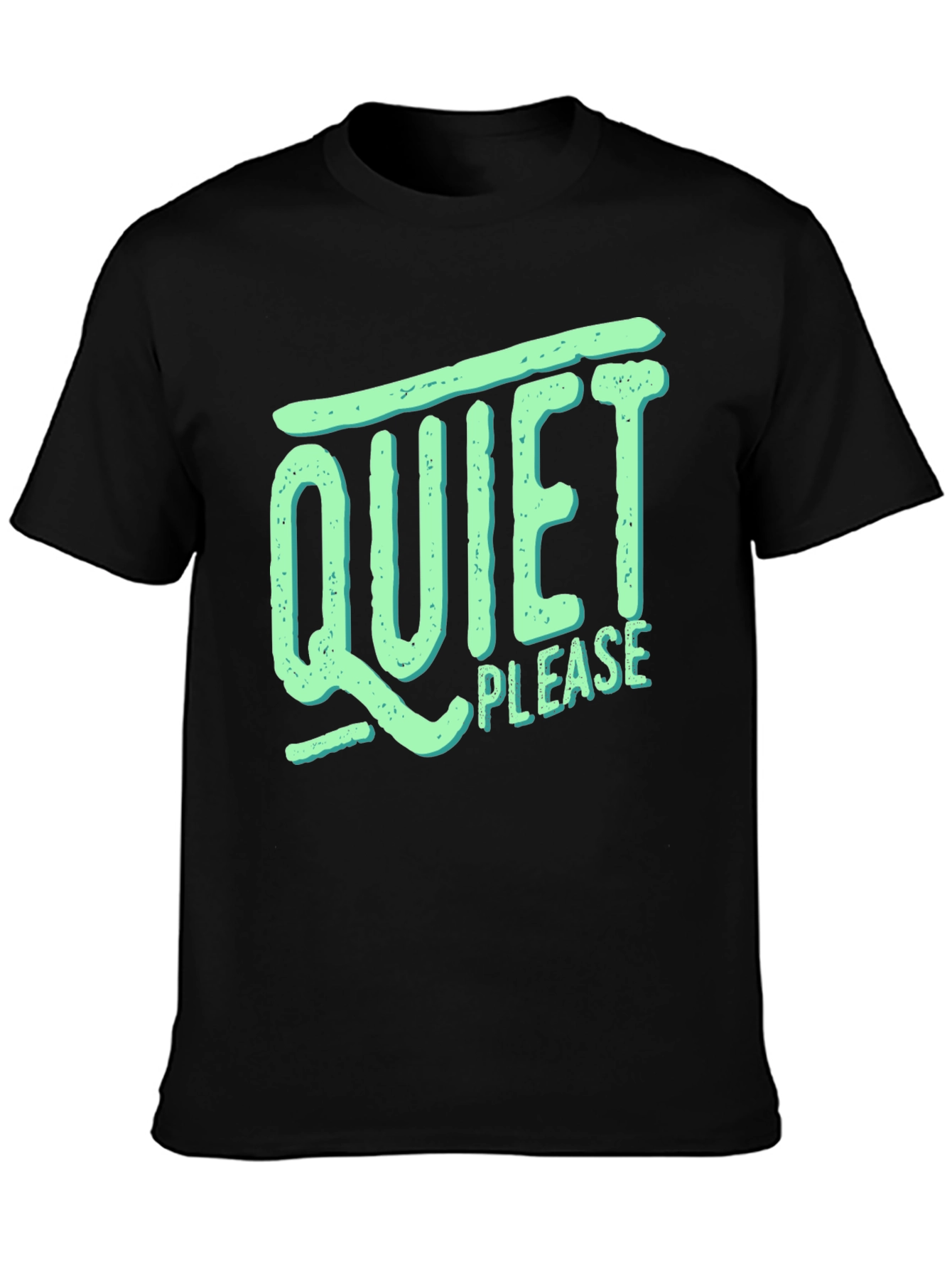 Quiet Please Graphic Tee - Relaxed Comfort