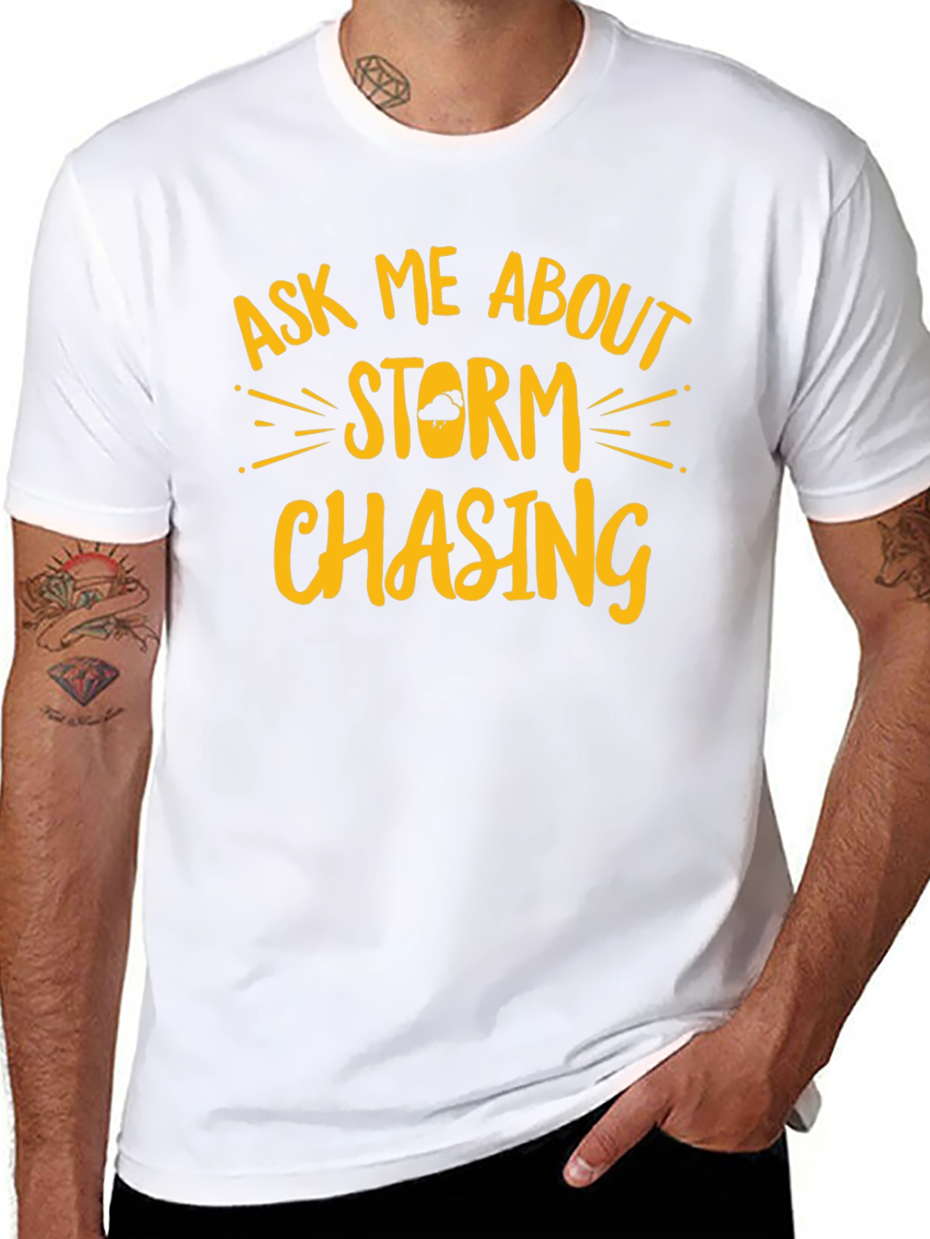 Storm Chasing Graphic T-Shirt - Black
