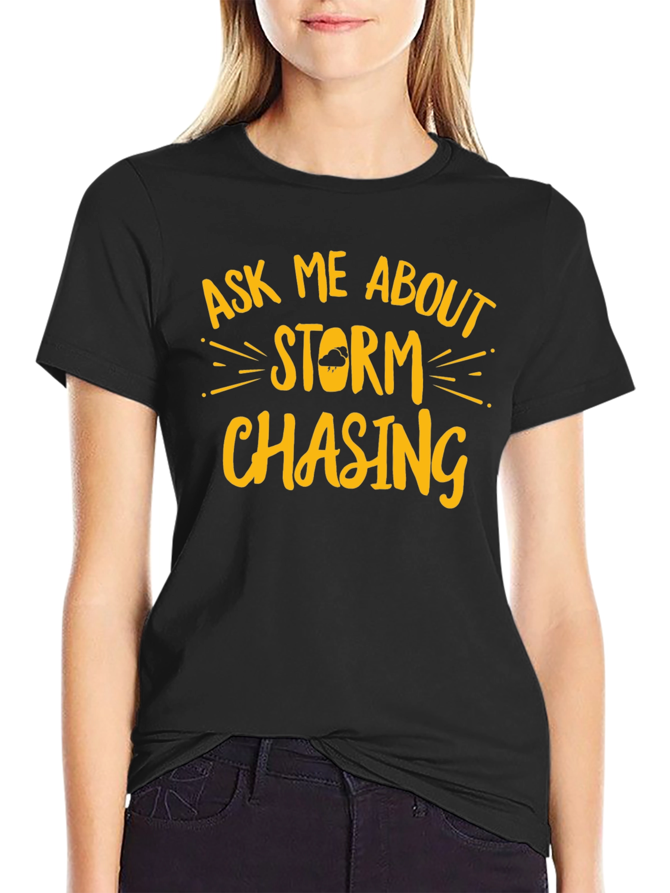 Storm Chasing Graphic T-Shirt - Black