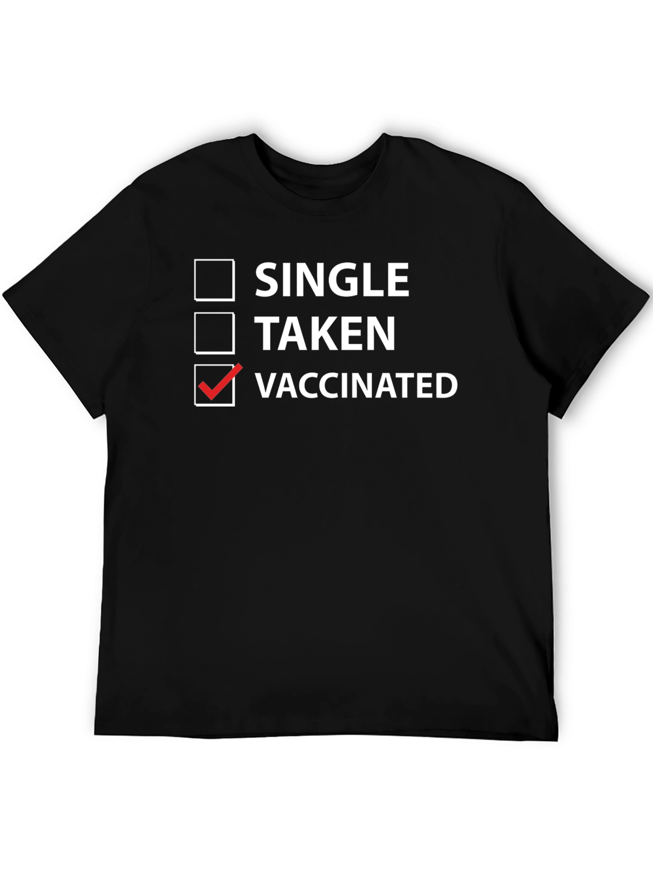 Vaccinated Checkbox T-Shirt - Funny Novelty Tee