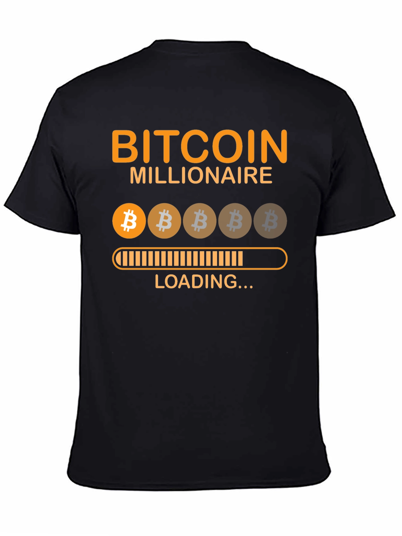 Bitcoin Millionaire Loading Graphic T-Shirt