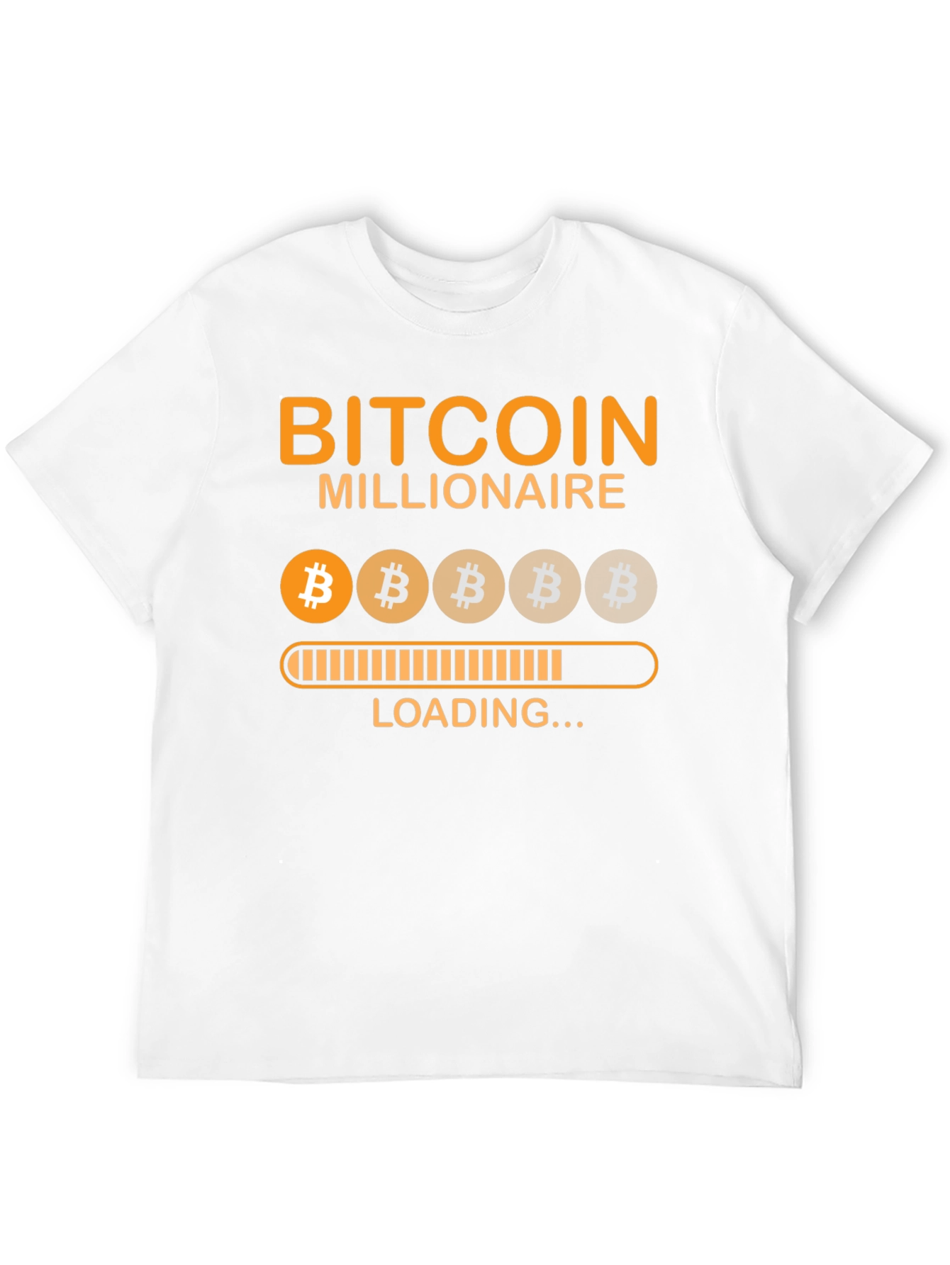 Bitcoin Millionaire Loading Graphic T-Shirt