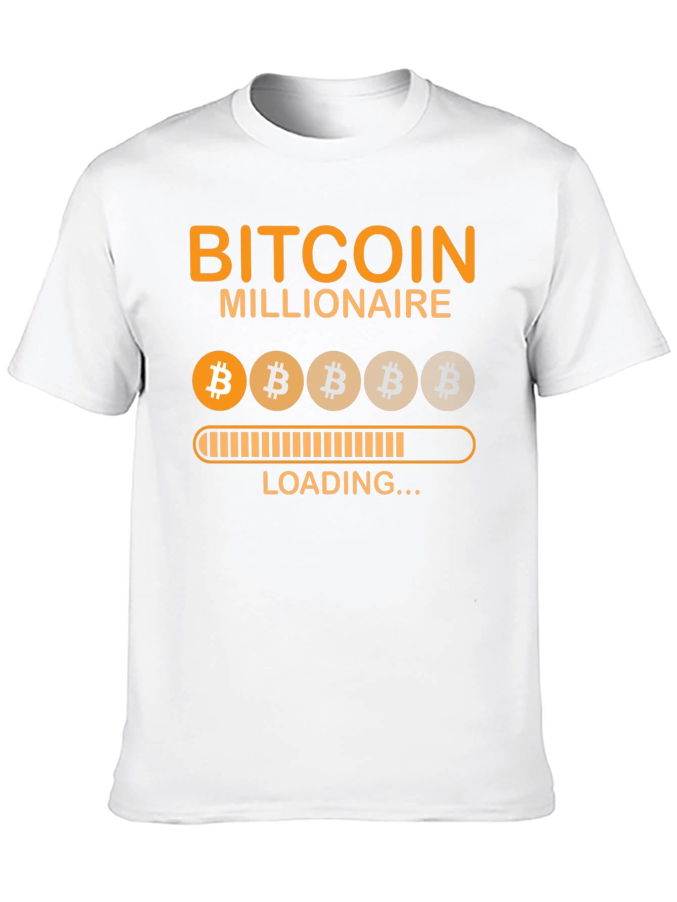 Bitcoin Millionaire Loading Graphic T-Shirt