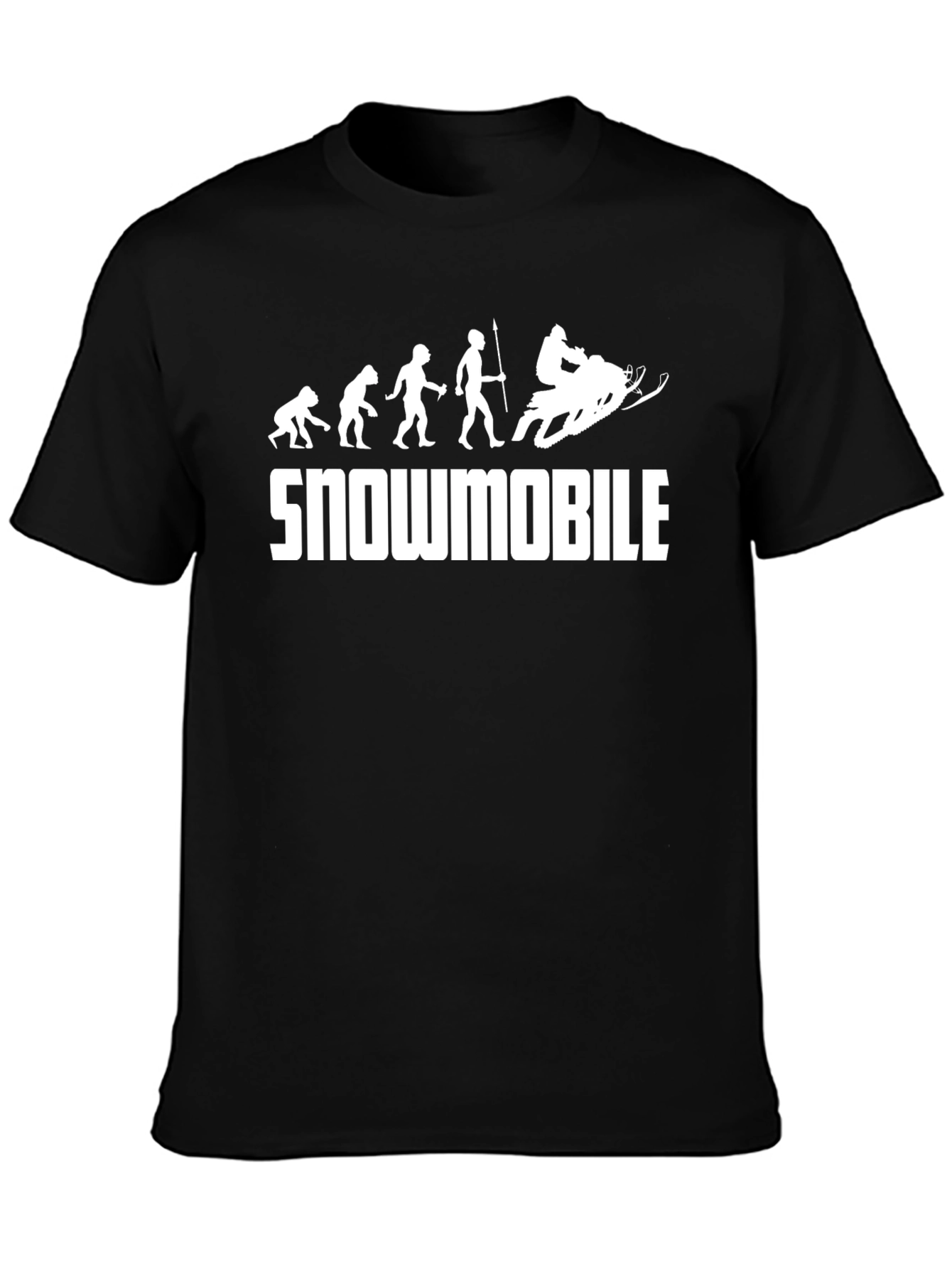 Snowmobile Evolution Graphic T-Shirt