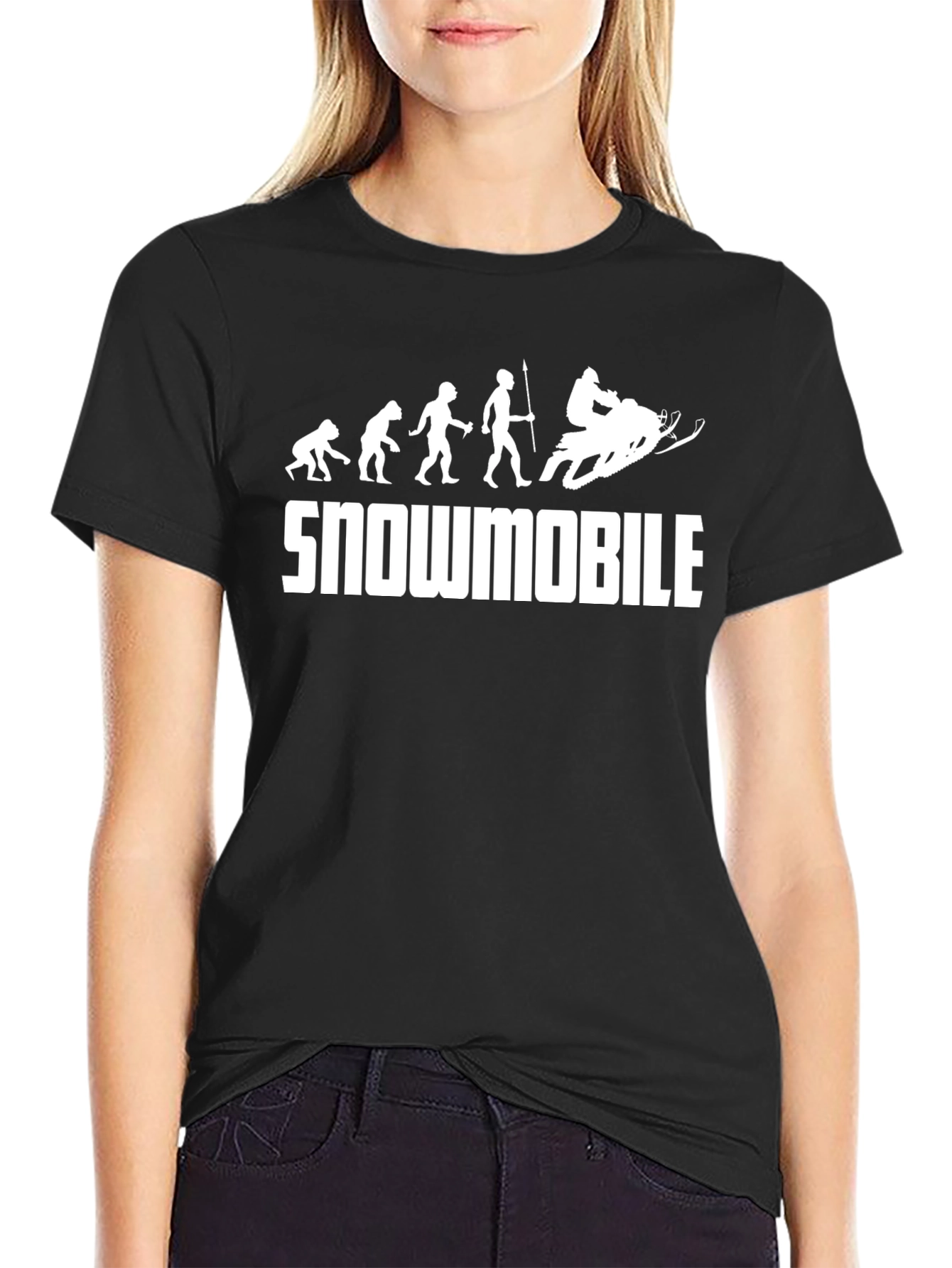 Snowmobile Evolution Graphic T-Shirt