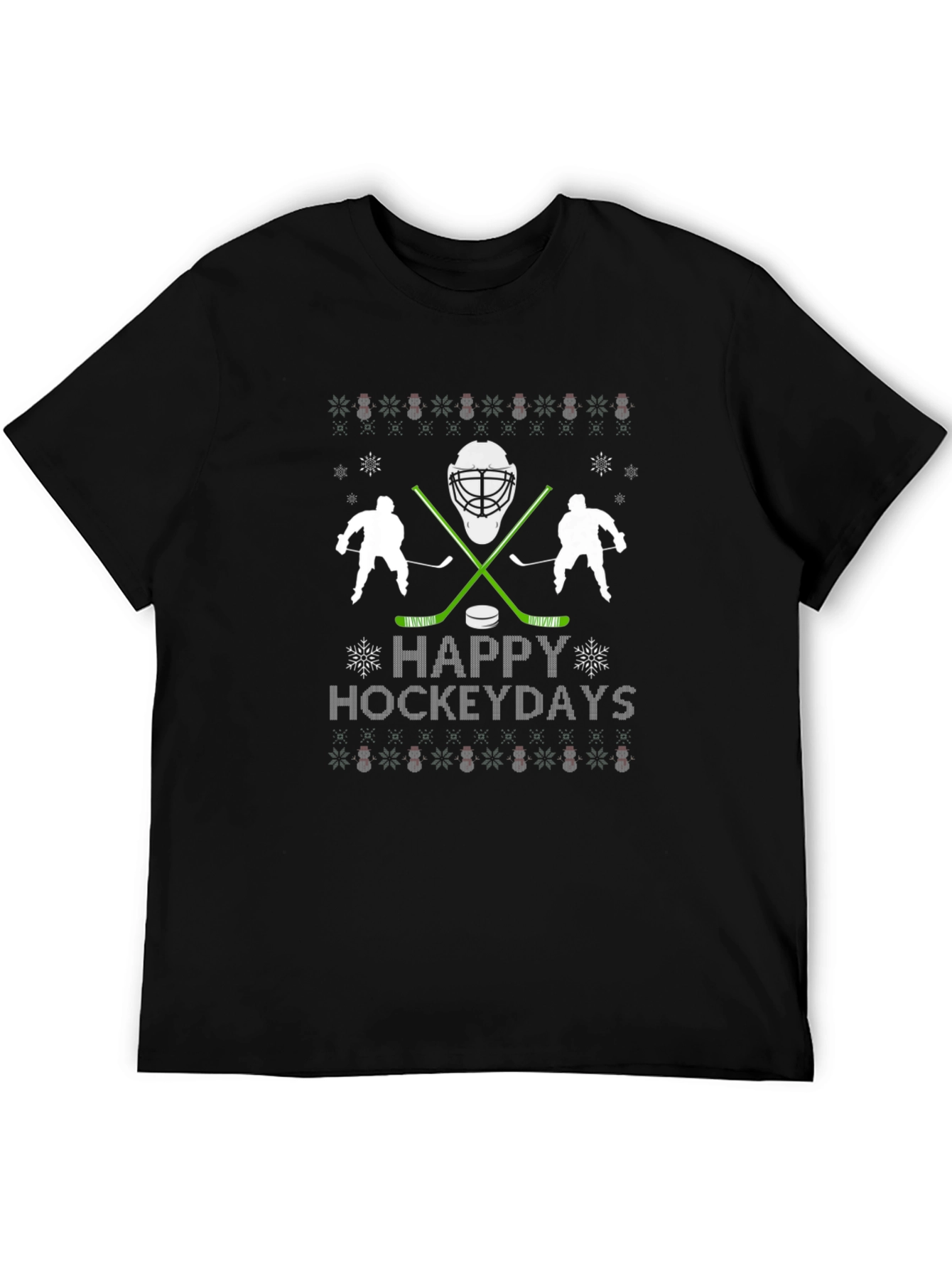 Happy Hockeydays T-Shirt - Holiday Hockey Tee