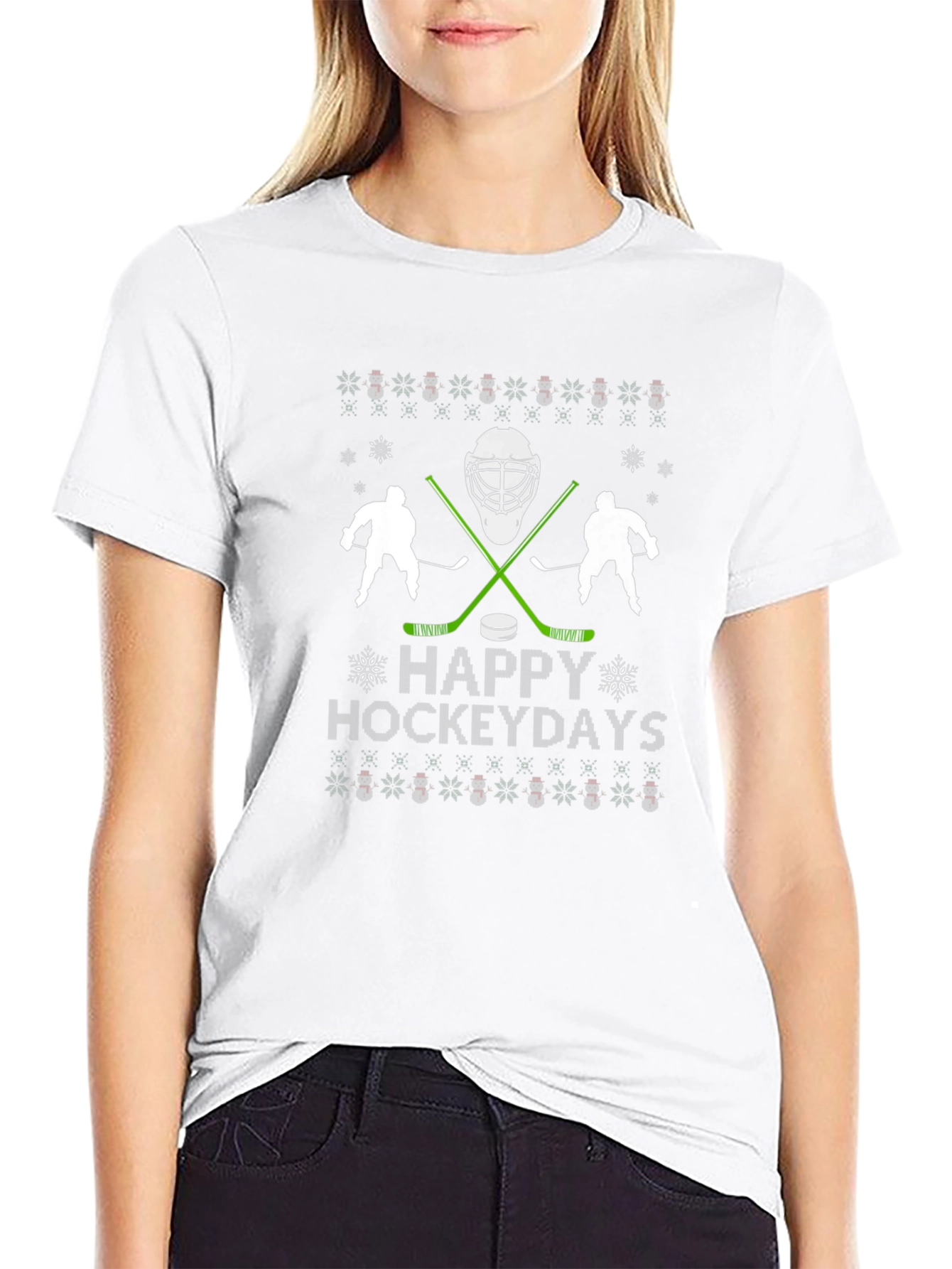 Happy Hockeydays T-Shirt - Holiday Hockey Tee