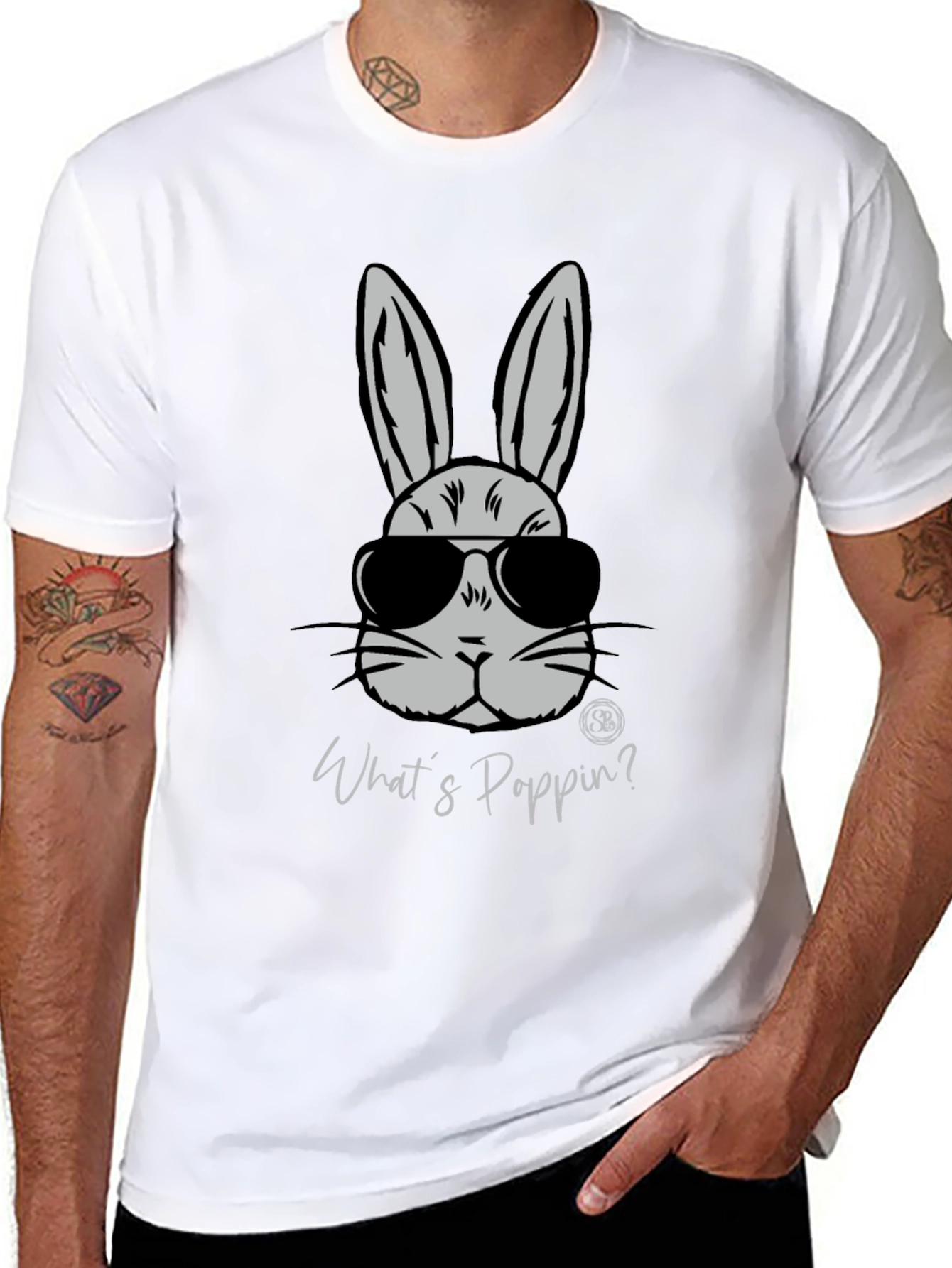 Cool Bunny Graphic T-Shirt