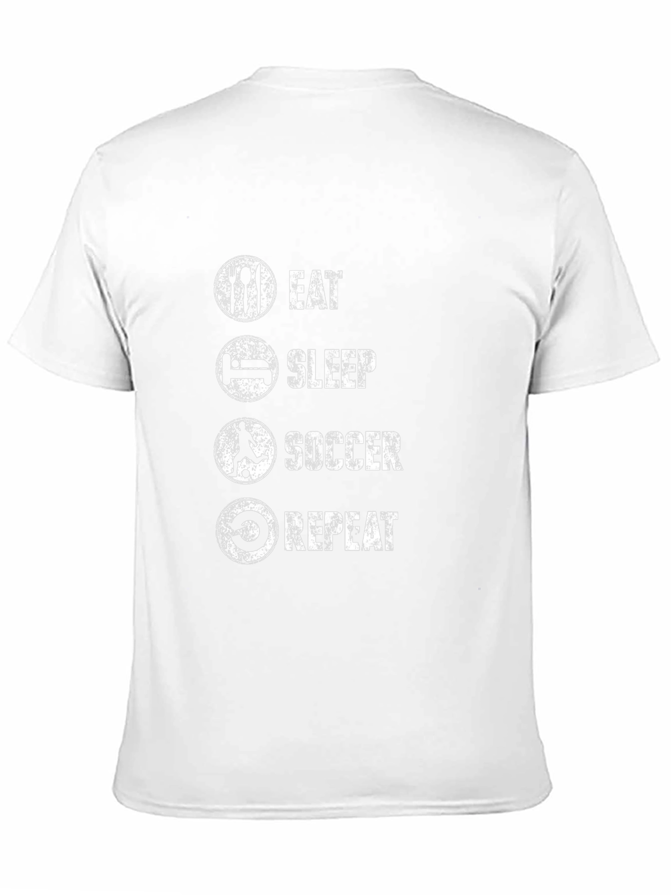 Eat Sleep Soccer Repeat Mens Black T-Shirt