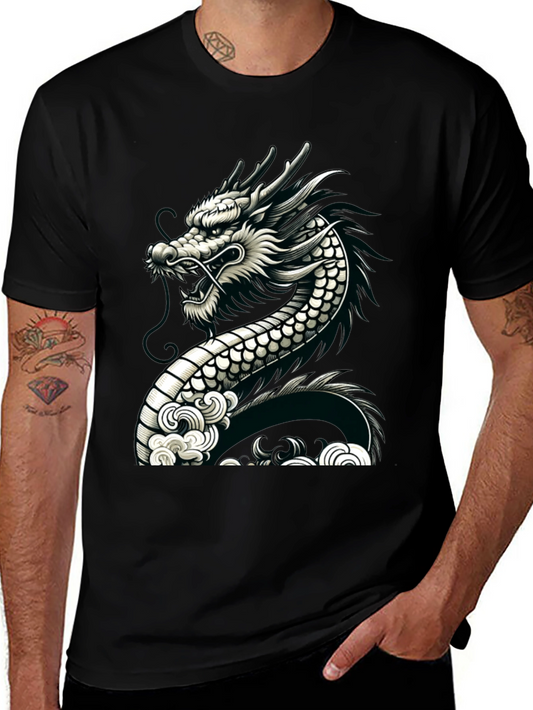 Dragon Graphic Black Tee