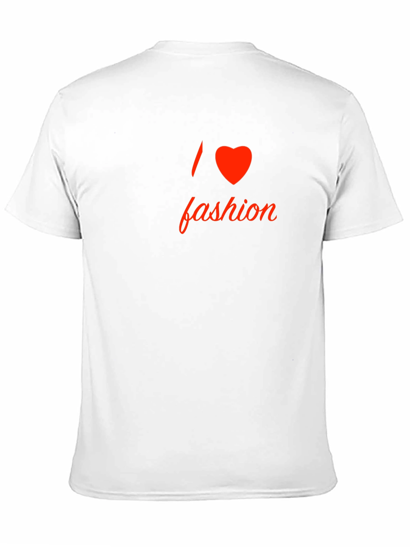 I Love Fashion Graphic Tee - Stylish Black T-Shirt