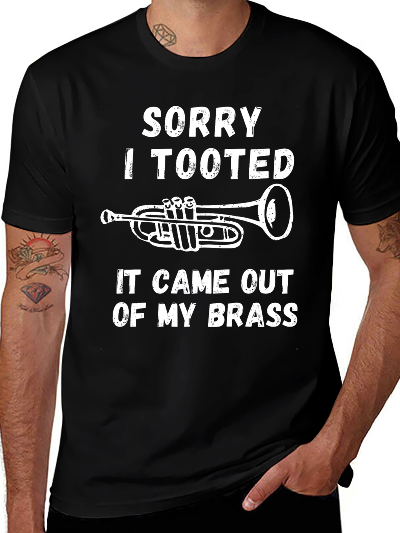 Sorry I Tooted Brass Instrument T-Shirt