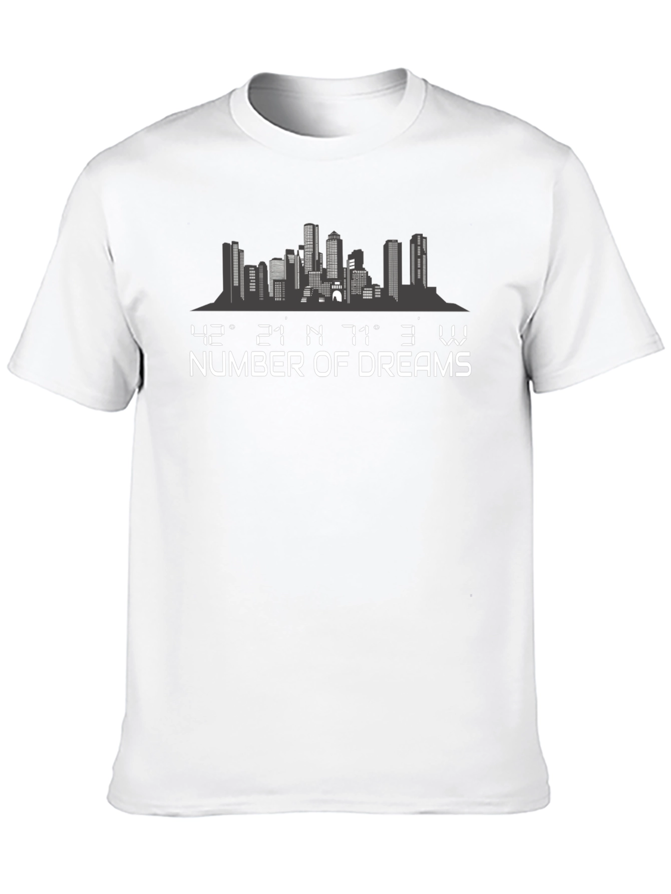 Cityscape Number of Dreams Black T-Shirt