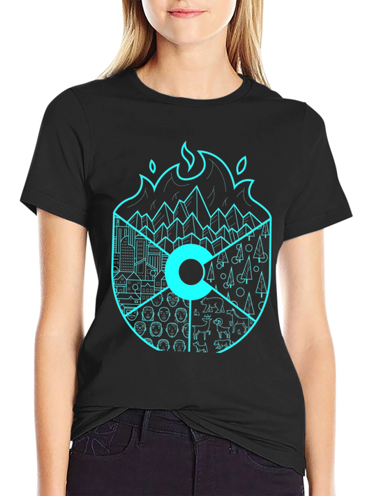 Colorado Icon Graphic Black Tee - Unisex Style