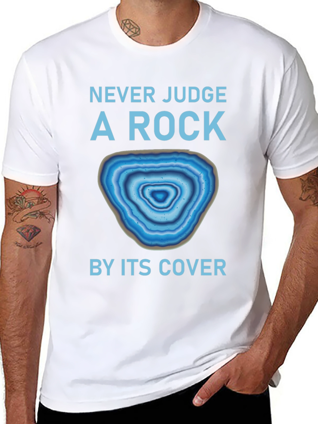 Never Judge a Rock by Its Cover T-Shirt