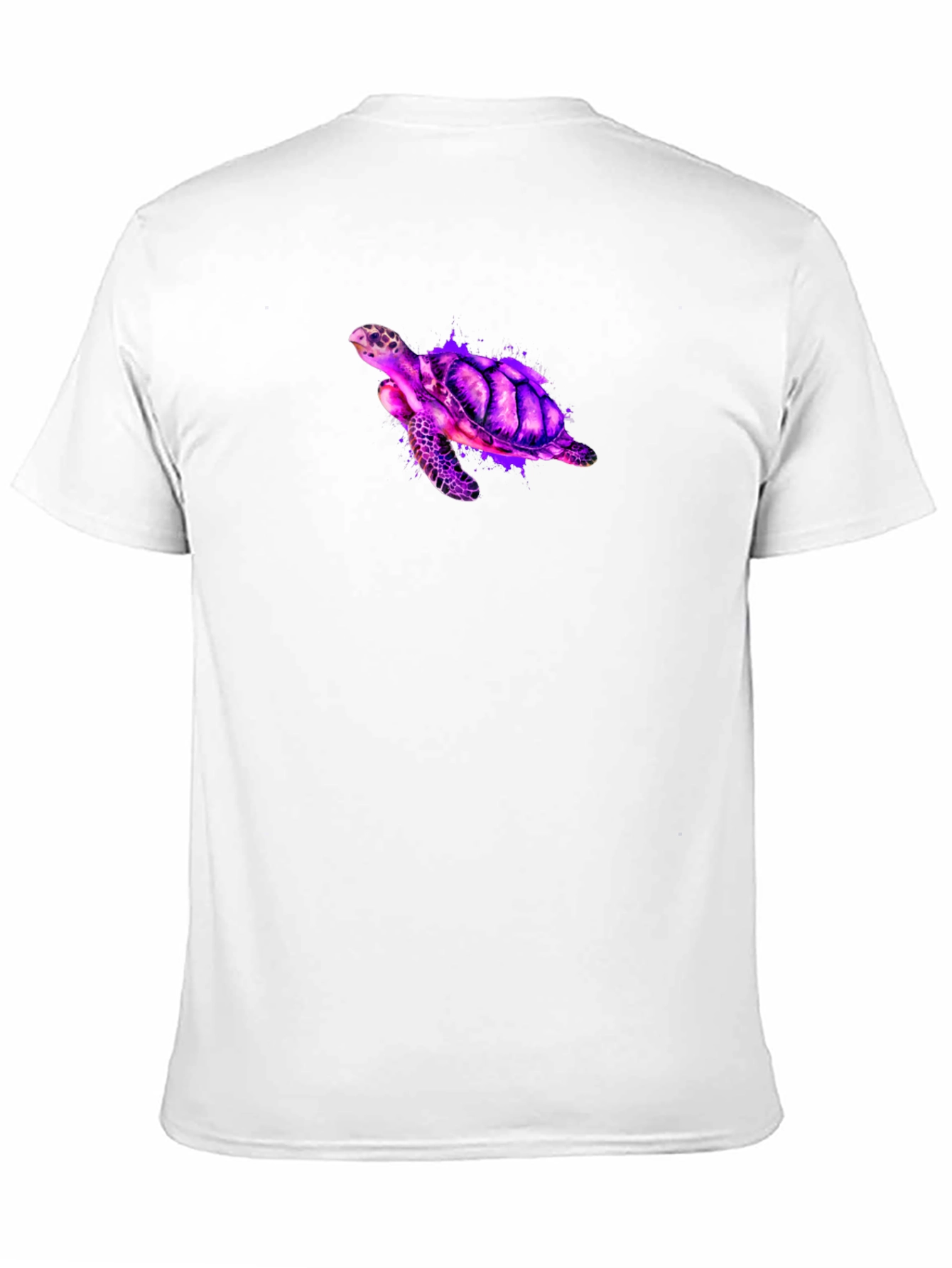 Vibrant Turtle Graphic Tee - Black Casual T-Shirt