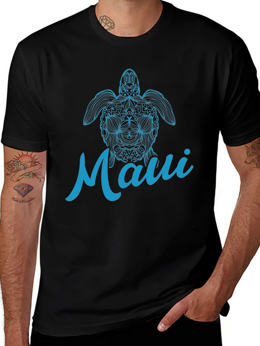 Maui Turtle Graphic T-Shirt - Casual Comfort